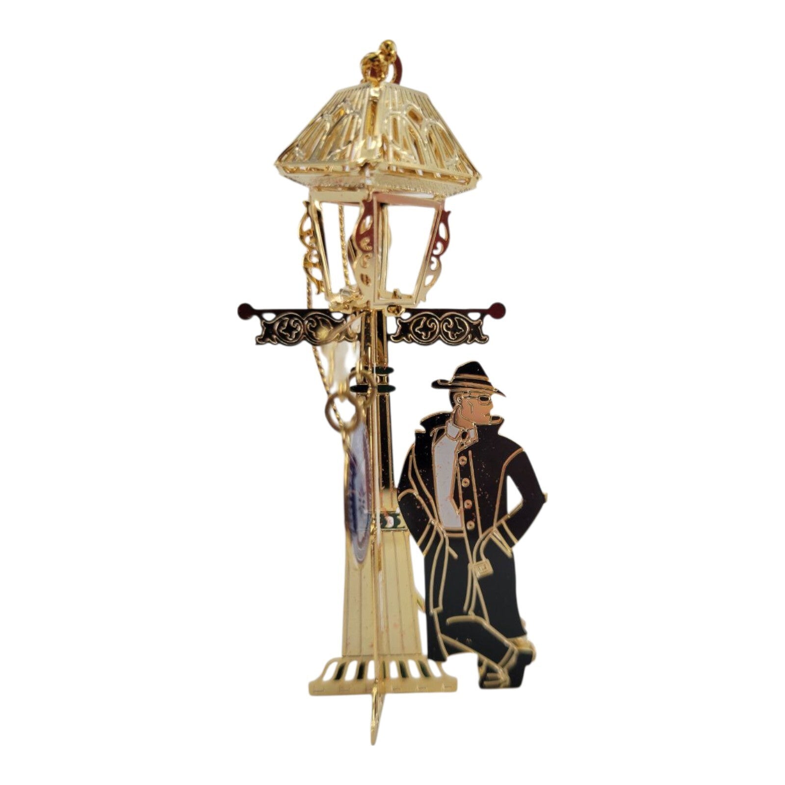 CIA Central Intelligence Agency Lamp Post Spy 3D Christmas Ornament w/ Box