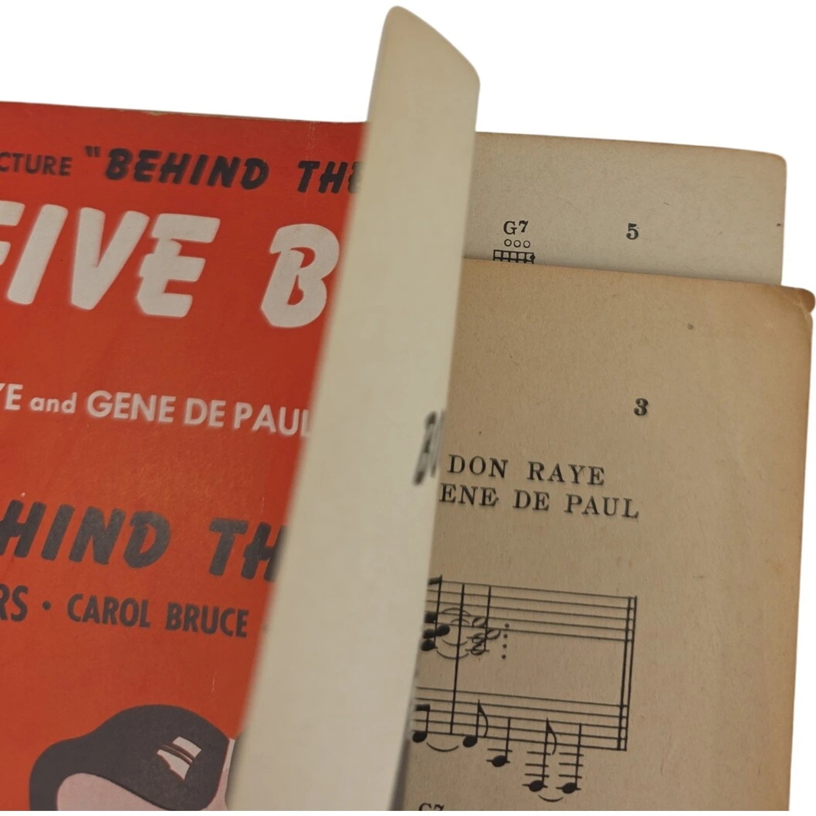 1942 Sheet Music Mister Five by Five Don Raye Gene De Paul Behind the 8 Ball