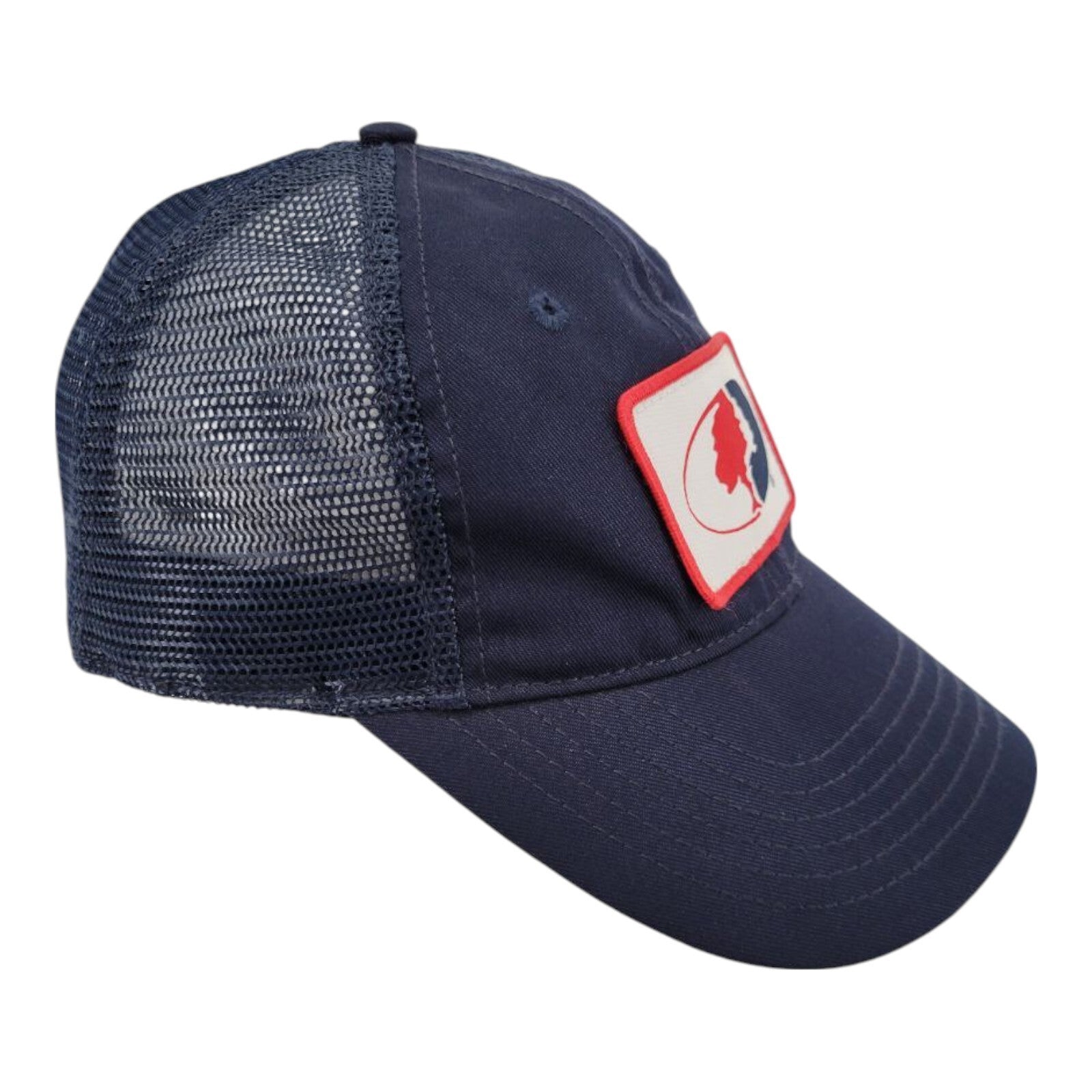 Mossy Oak by Colosseum Navy Blue Mesh Trucker Snapback Hat One Size