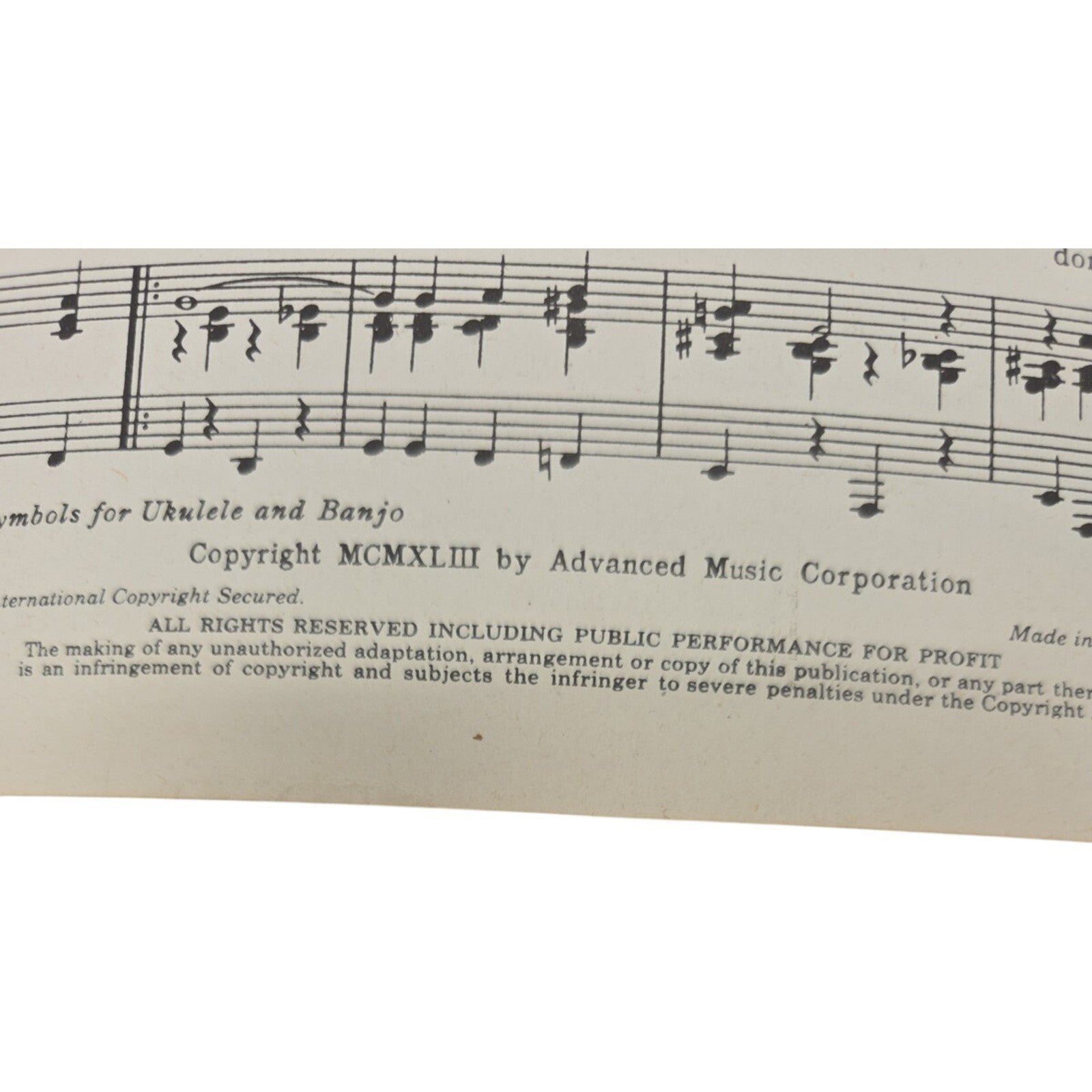 1943 Vintage Sheet Music Don’t Sweetheart Me by Cliff Friend and Charlie Tobias
