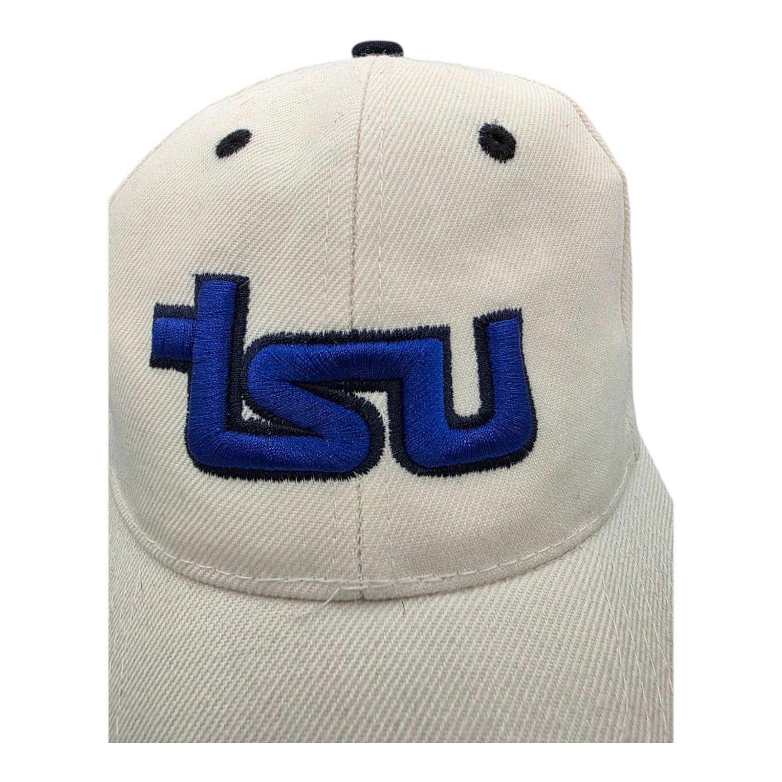 LSU Tigers Adjustable Baseball Cap White Blue Logo Tiger Patch One Size