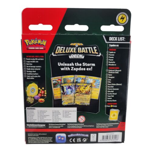 Pokemon TCG Zapdos ex Deluxe Battle Deck 60 Cards Playmat Deck Box Coin Foil