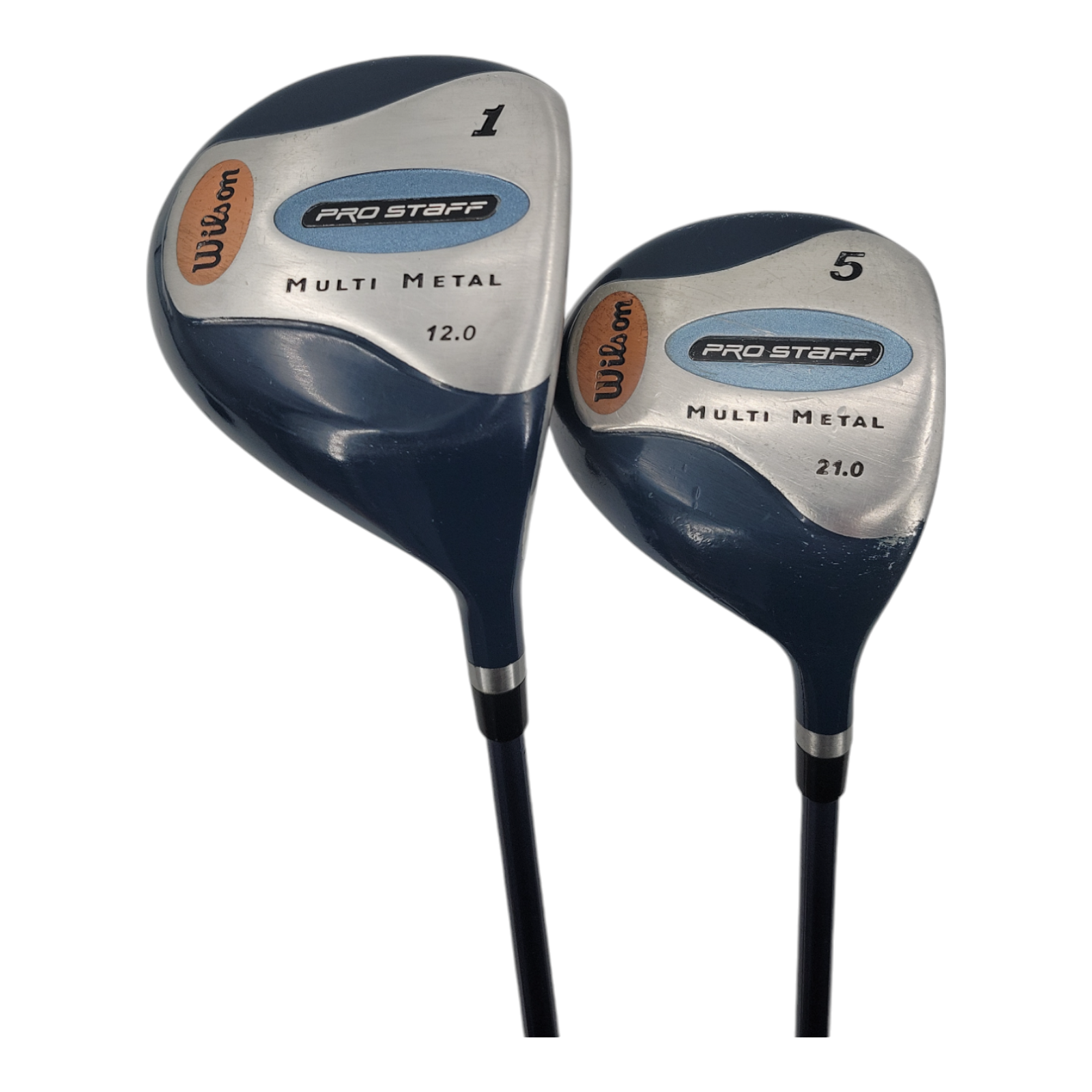 Wilson Pro Staff Multi-Metal Driver 12° and 21° 5 Fairway Wood Golf Club Bundle
