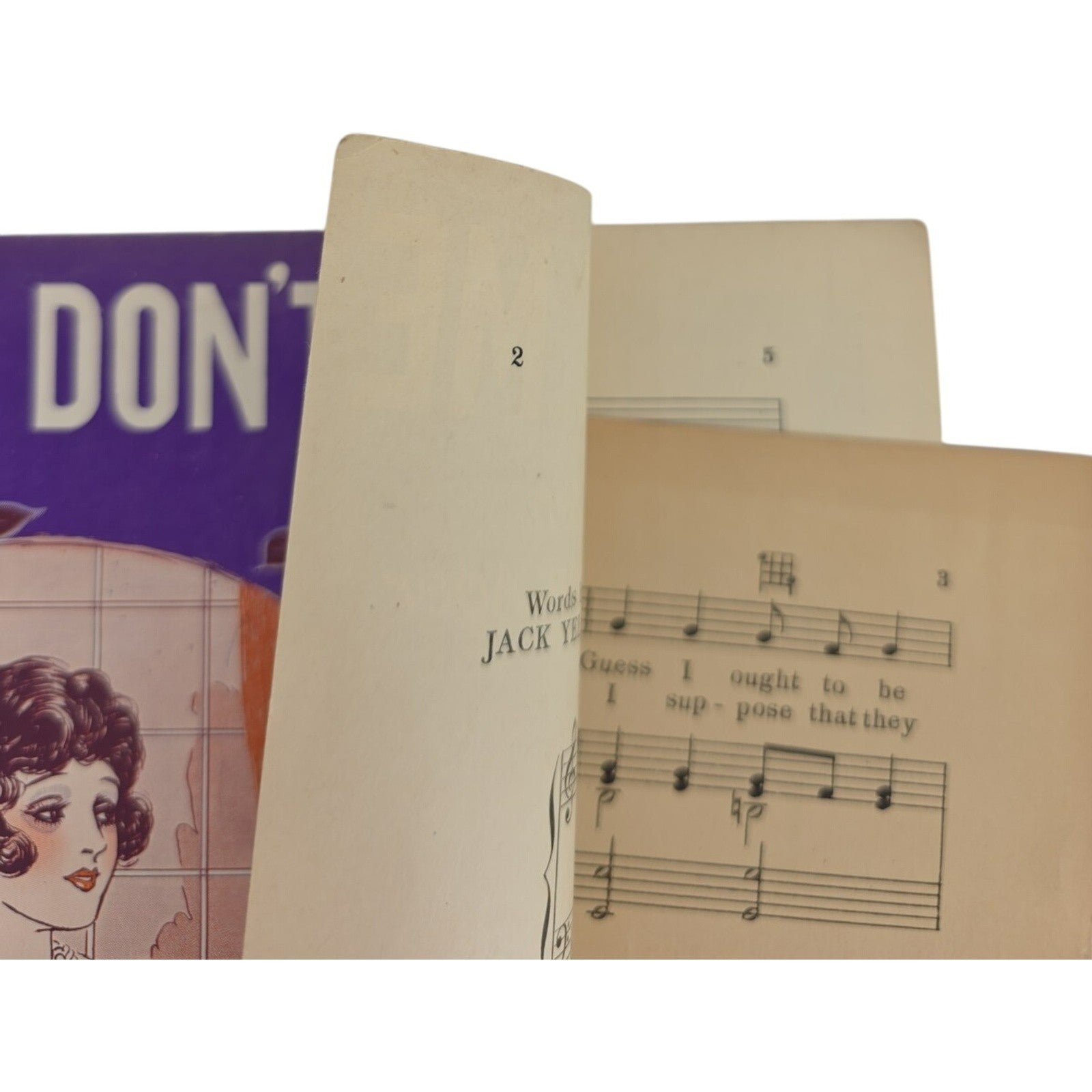 Vintage Sheet Music 1958 If You Don't Love Me by Jack Yellen and Milton Ager