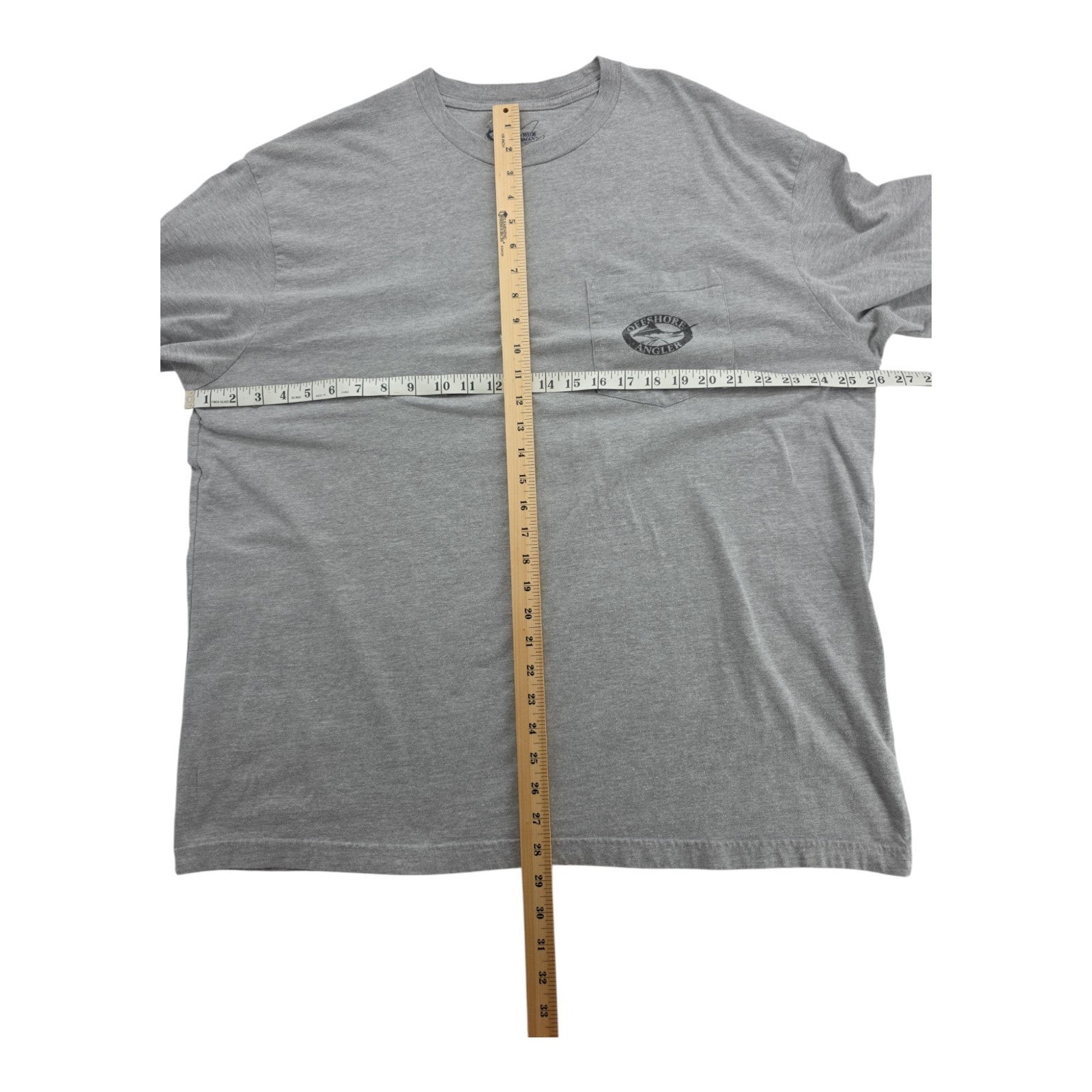Worldwide Sportsman Offshore Angler Long Sleeve Gray Fishing Shirt Size XXL