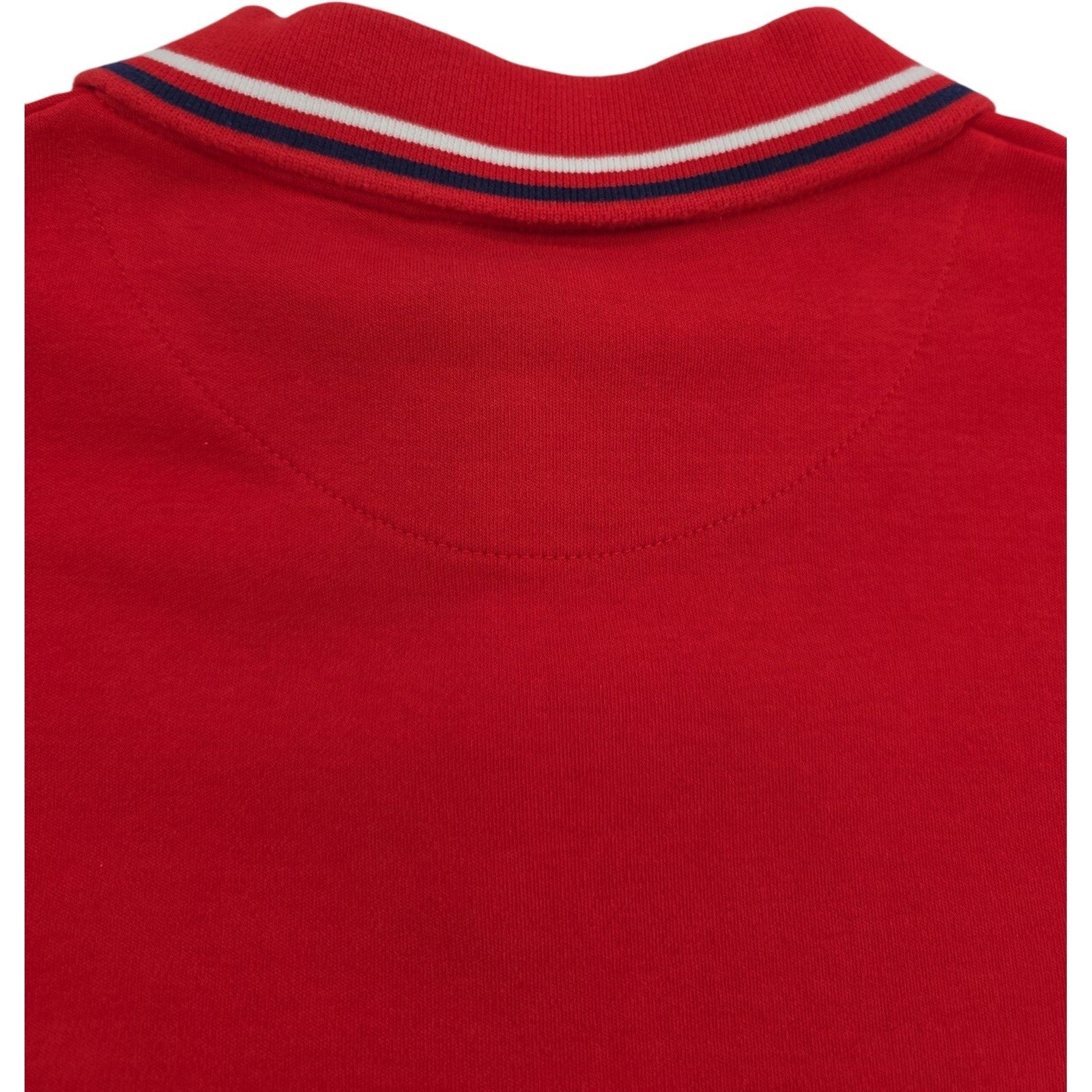 West Marine Crew Polo Red Gray White Striped Collared Golf Polo Shirt Size L