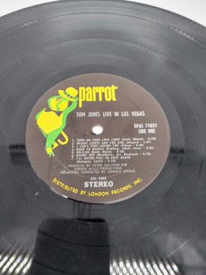 VTG 1969 TOM JONES Live In Las Vegas 12" LP Vinyl (PAS 71031)