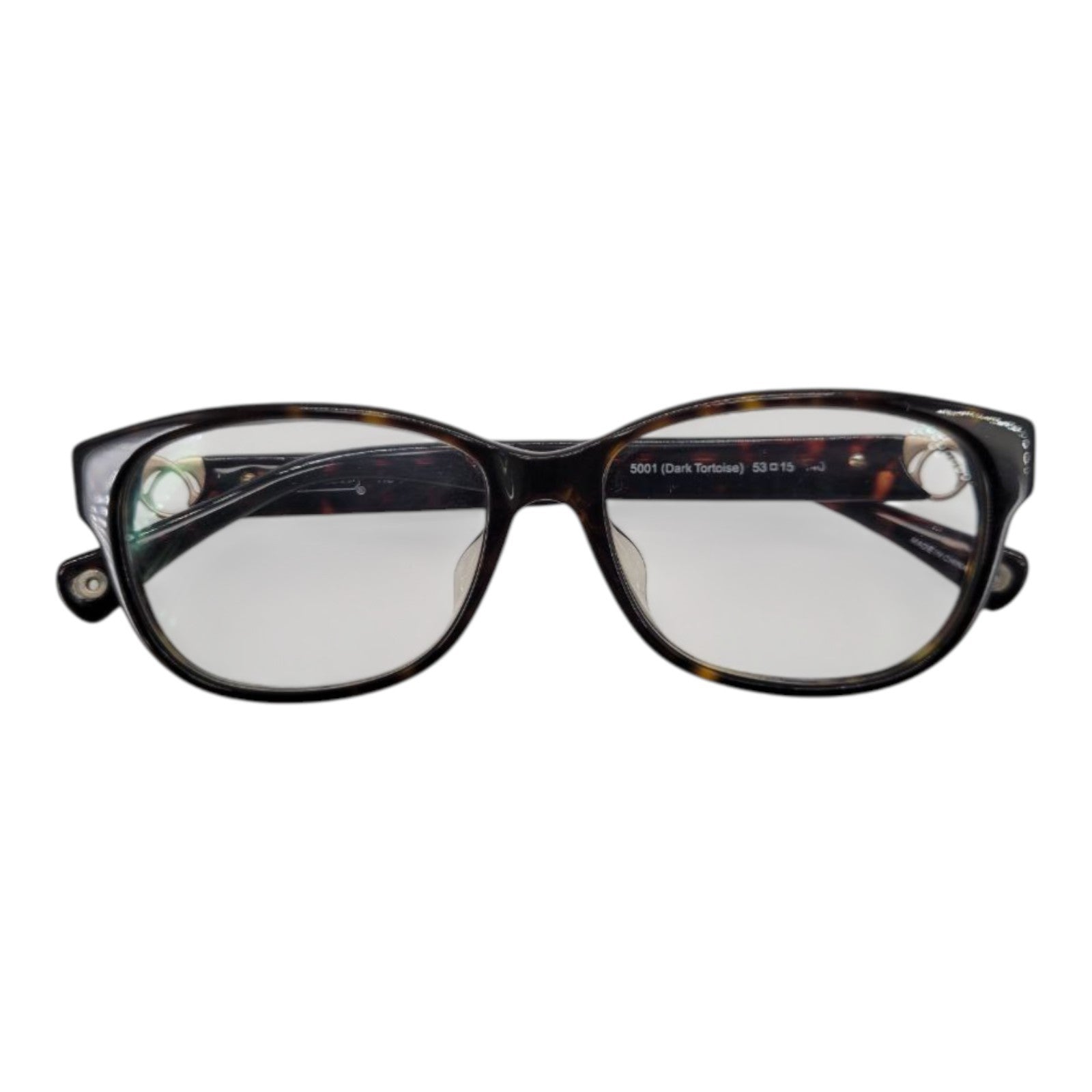 Coach 5001 Women's Eyeglasses 53-15-140 Dark Tortoise w/ Case & Cloth
