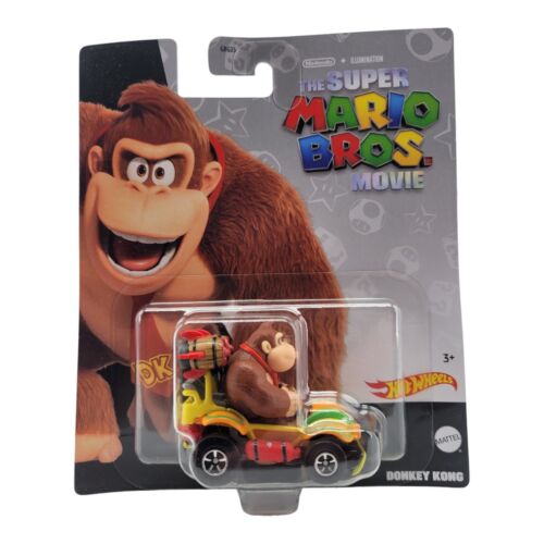 Hot Wheels Super Mario Bros. Movie Nintendo Donkey Kong DieCast Mattel Toy 1:64