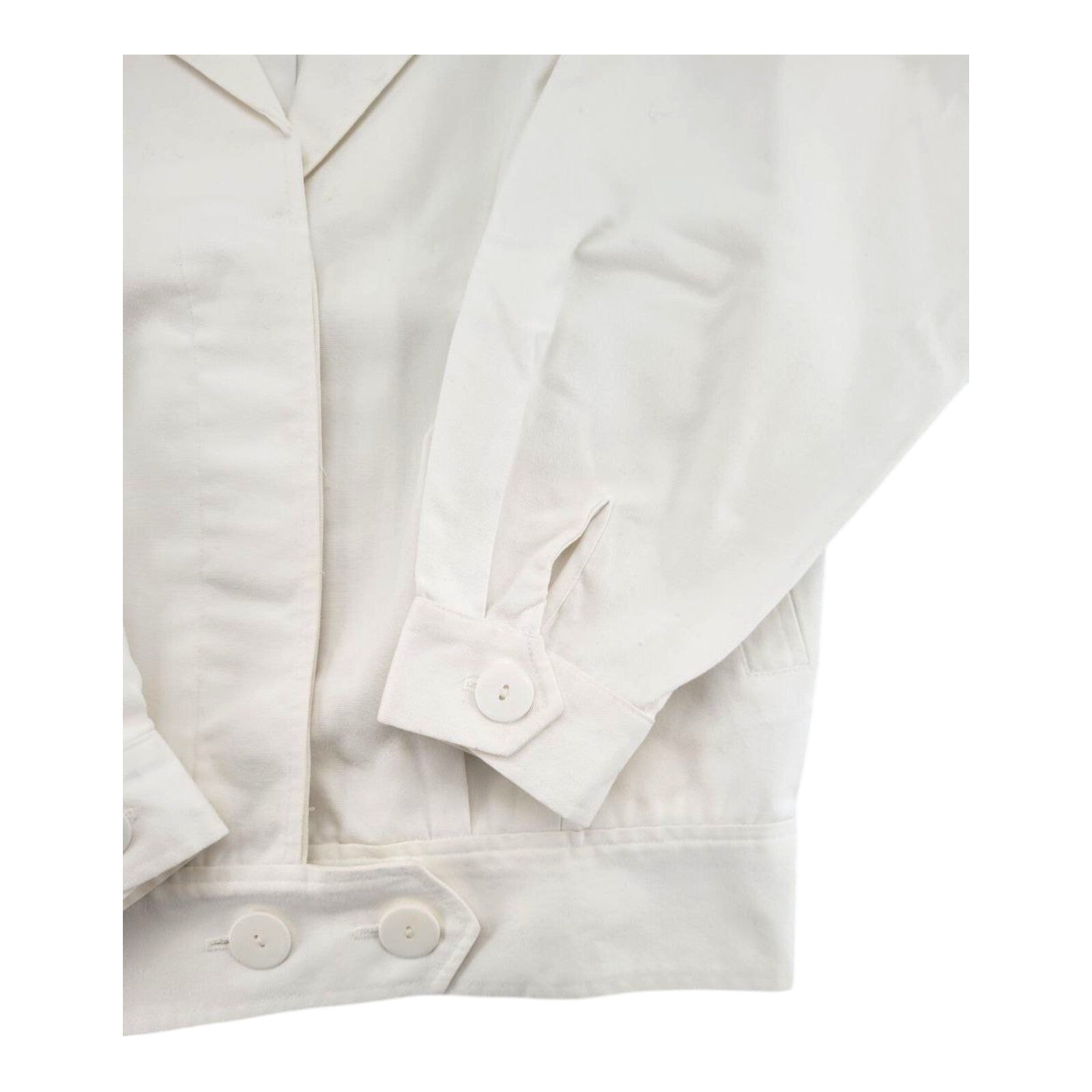 Pandora White Button Front Jacket Womens Casual Style Size 9/10