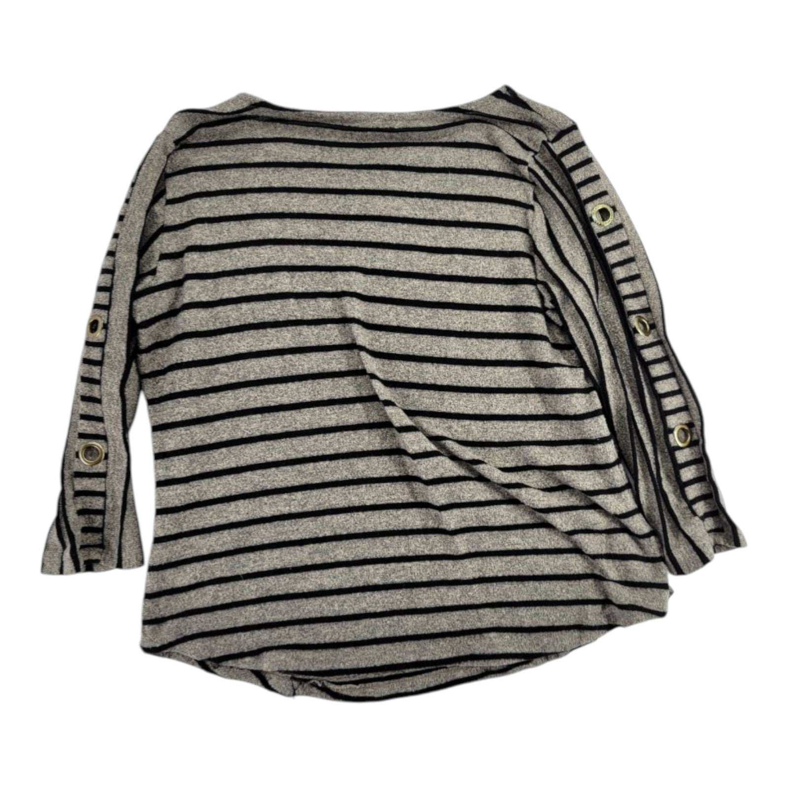 Adrienne Vittadini Stripe Top 3/4 Sleeve Women's XL