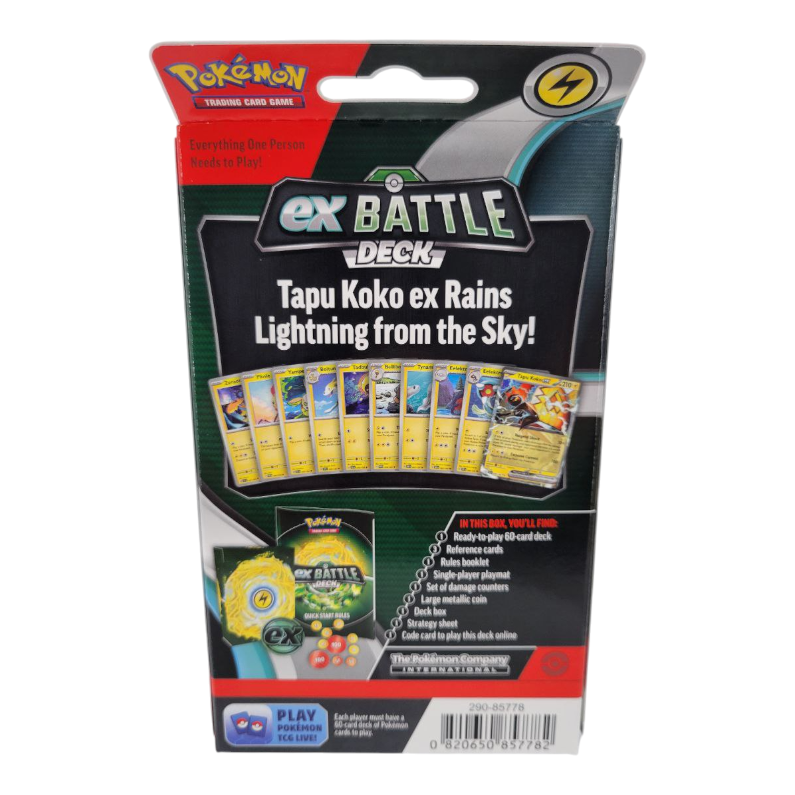 Pokémon TCG ex Deluxe Battle Deck Tapu Koko EX 60 Card Ready to Play Deck