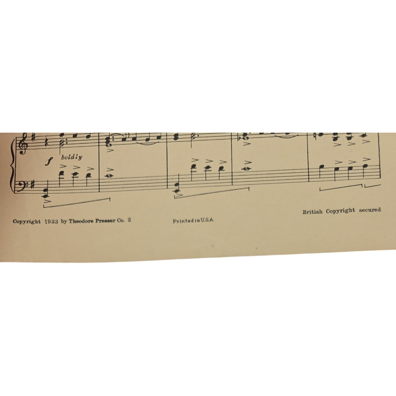 Indian Sunset 1933 Vintage for the Piano Sheet Music by Gustav Klemm