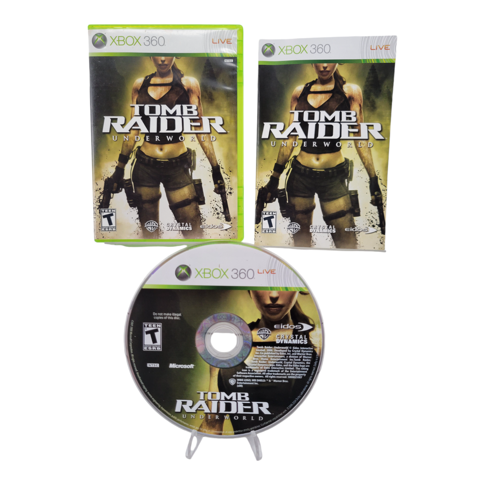 Microsoft Xbox 360 Tomb Raider Underworld 2008 with Case and Manual