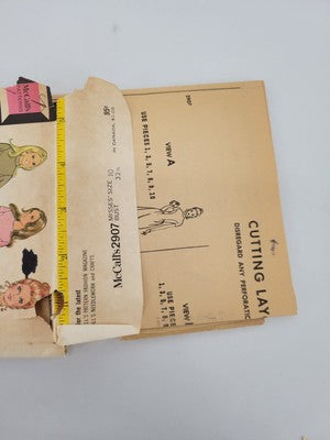 1970s McCall's Sewing Pattern 3231 Misses' Gathered Back Zipper Dress Size 10