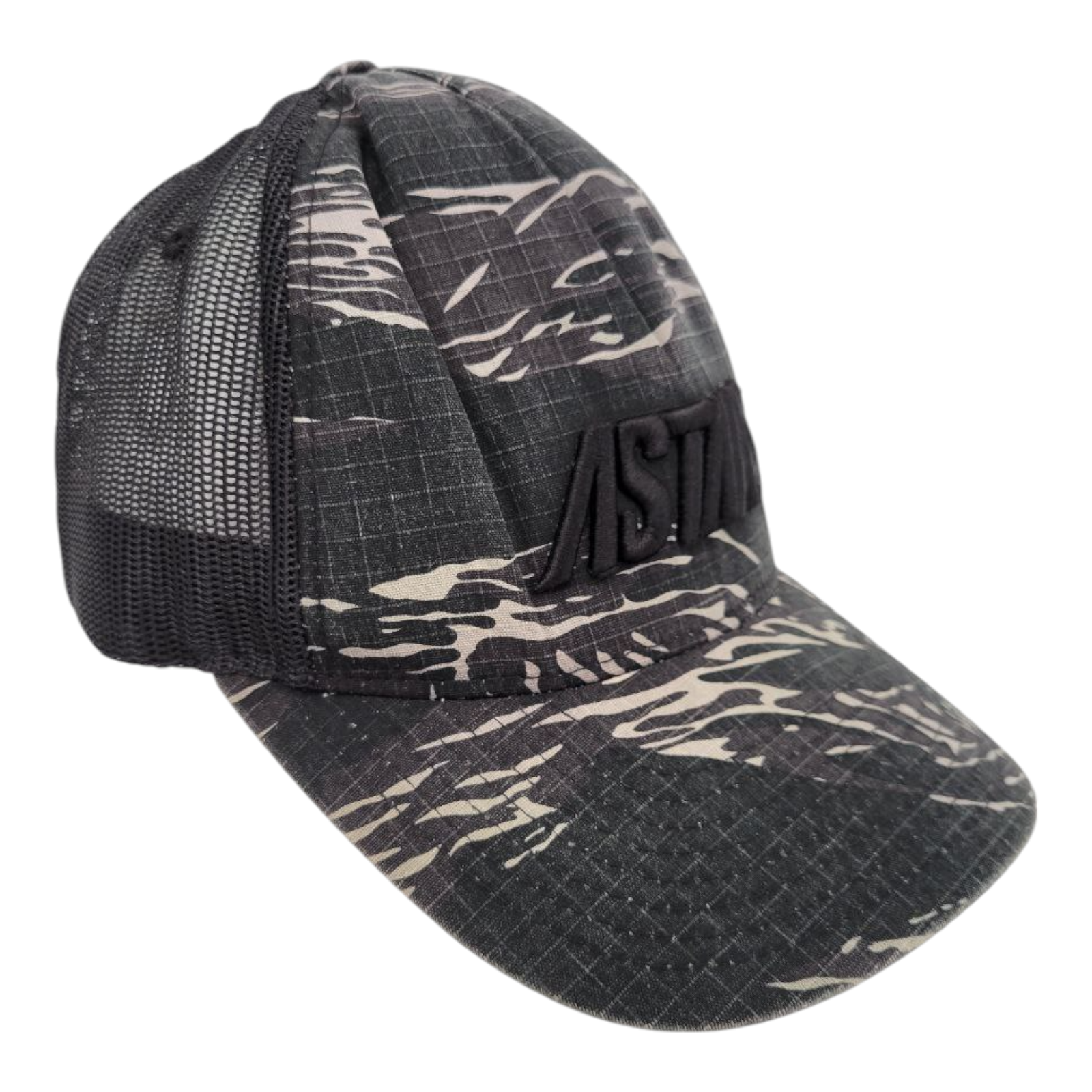 Alpinestars AStars Camo Trucker Hat Black Gray Mesh Snapback One Size