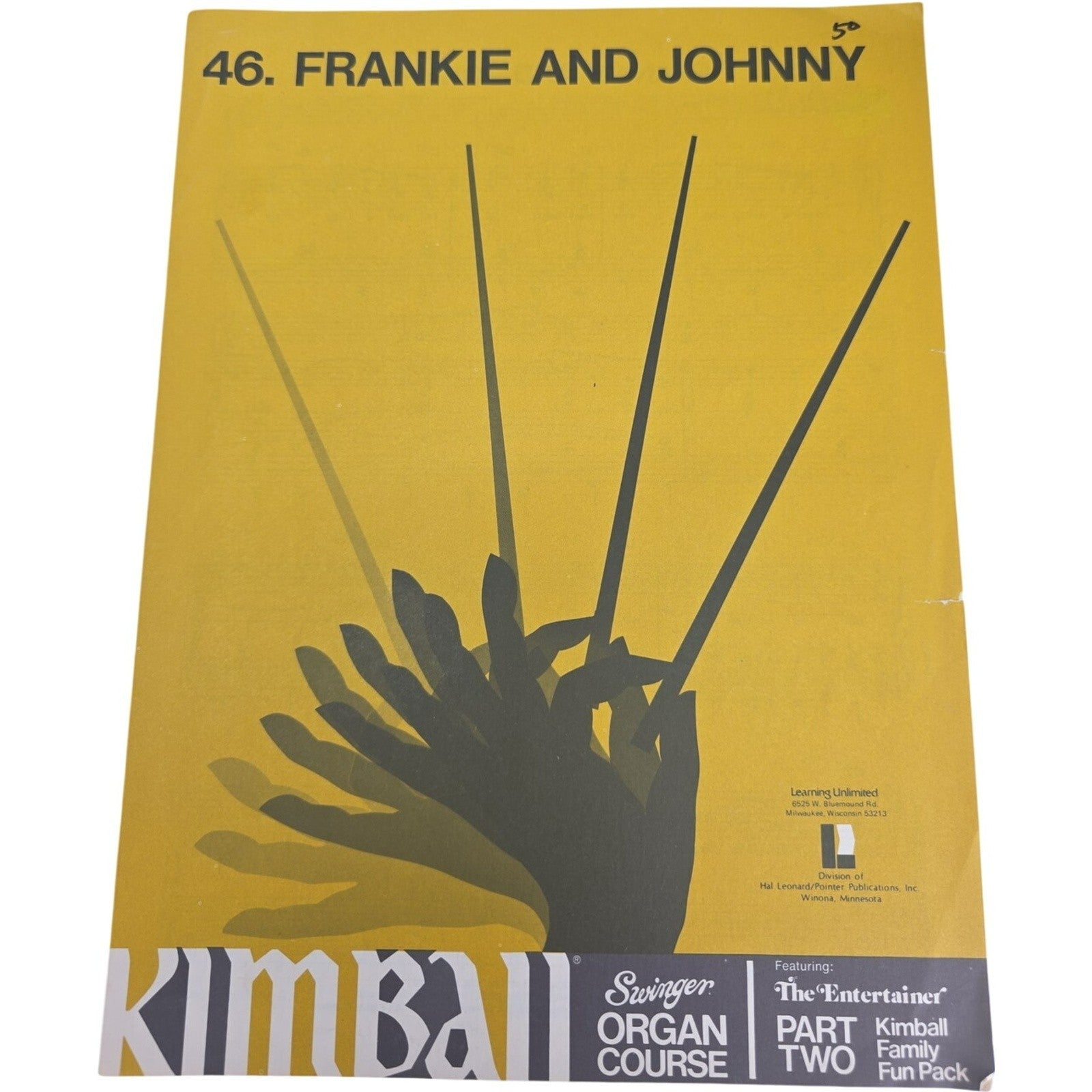 Vintage Sheet Music 1971 Frankie And Johnny