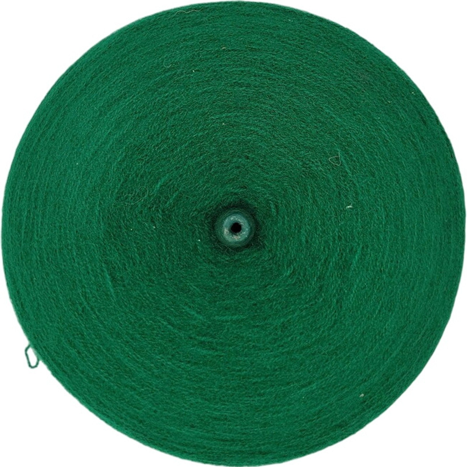 Vintage Templon 2/24 Green 70/30 Wool Blend Weaving Knitting Crochet Yarn Cone