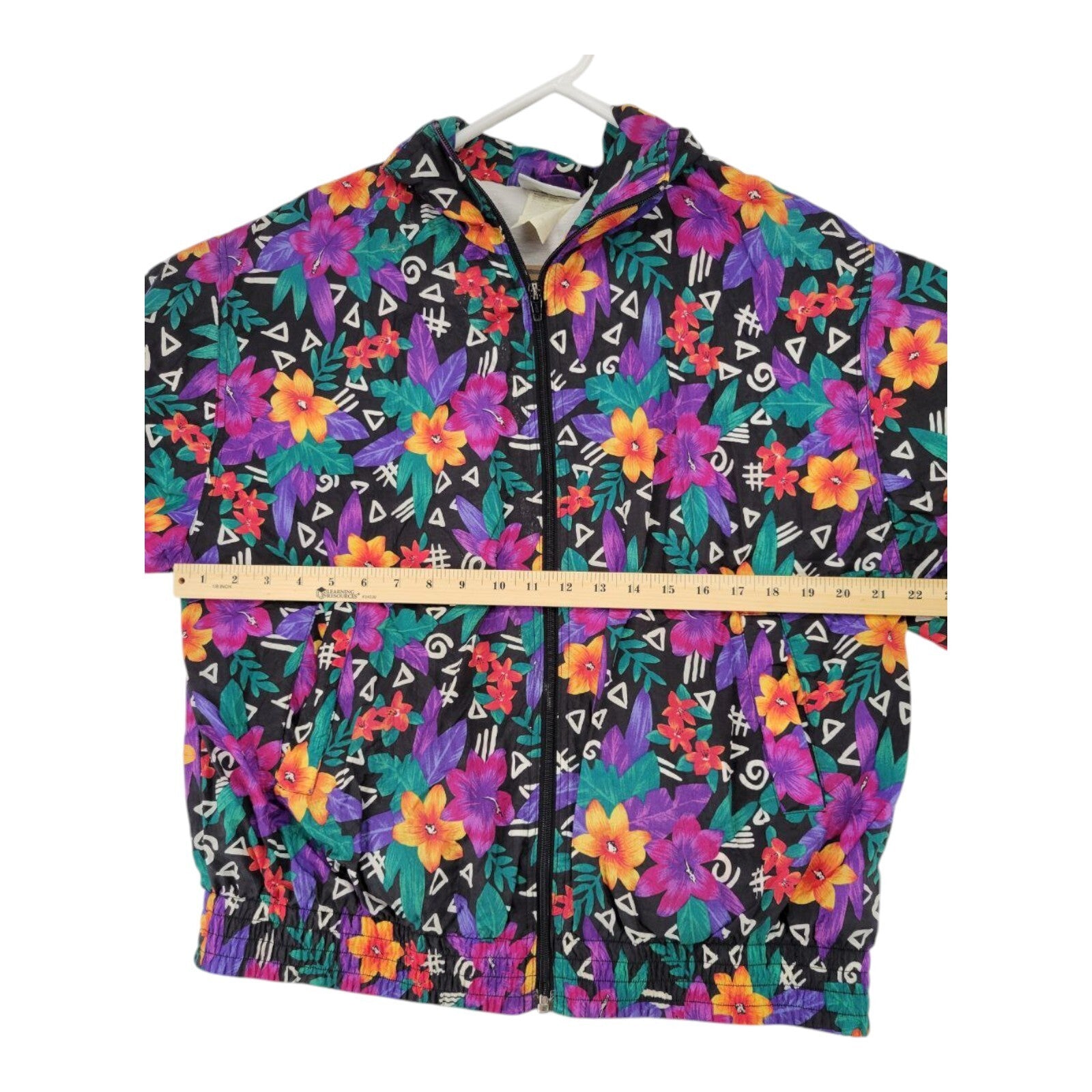 Jantzen Classics Floral Windbreaker Retro Jacket Womens Medium