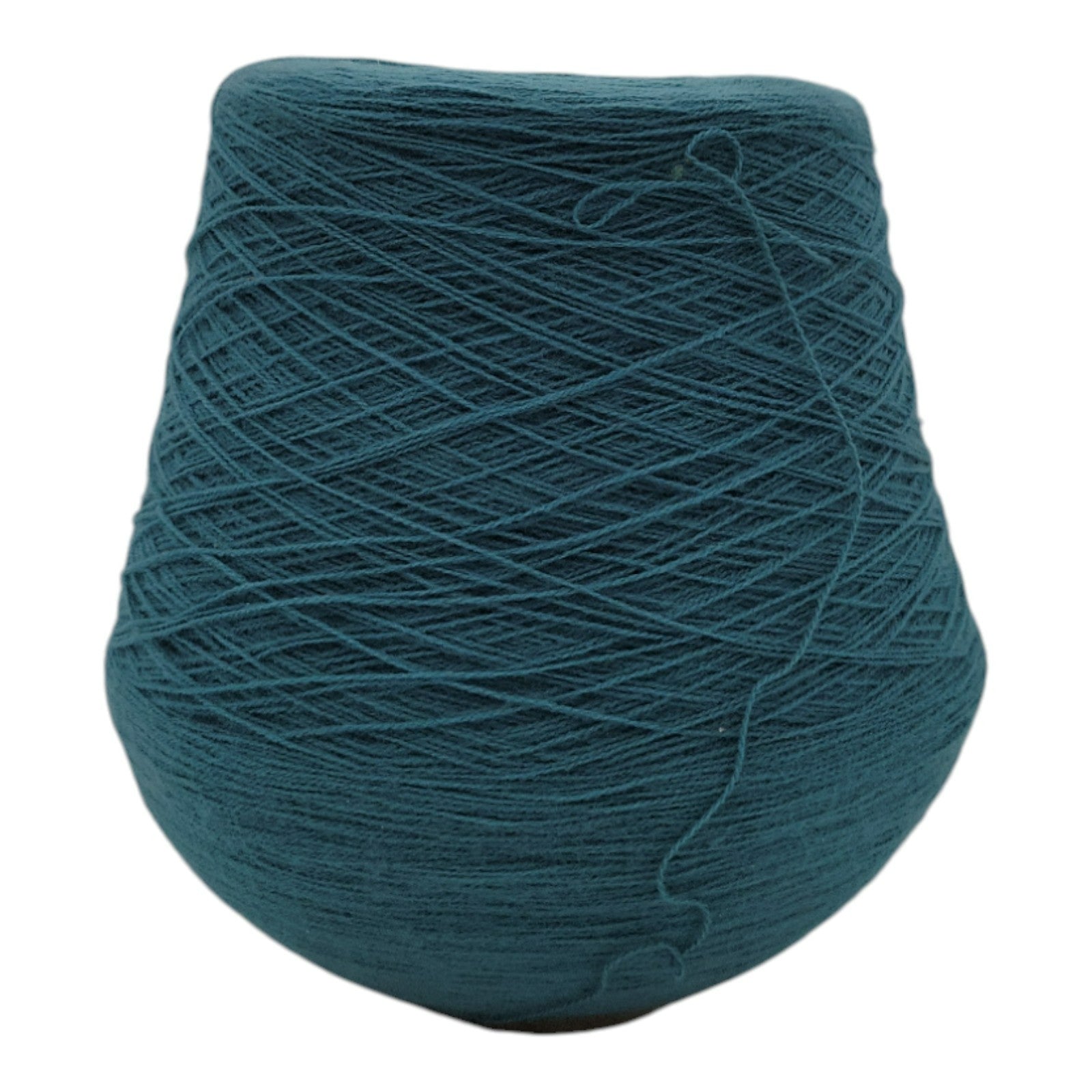 Vintage 1980s Phoenix Dye Works Acrylic Yarn Cone Green 2/24
