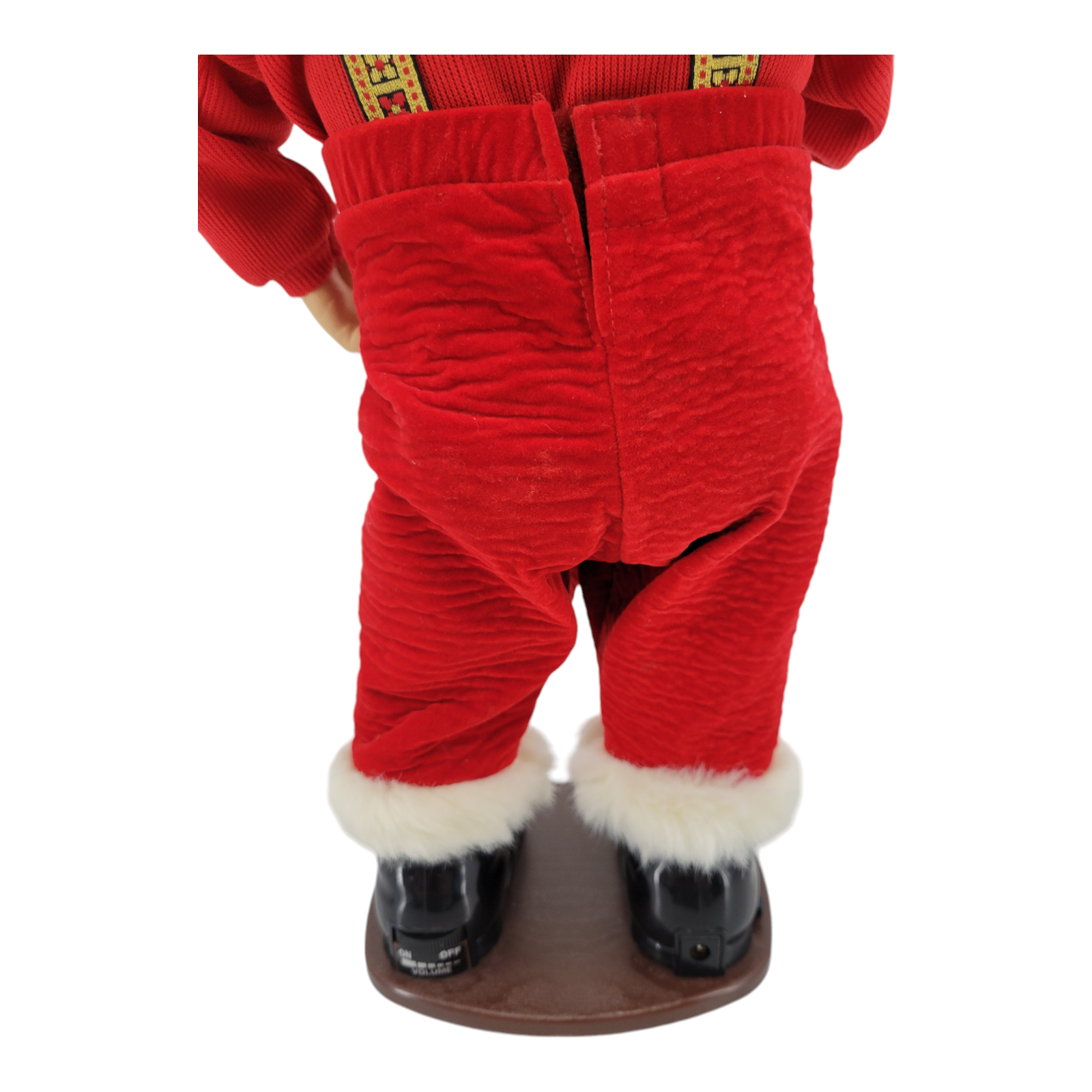 Vintage 1998 Christmas Fantasy Jingle Bell Rock Dancing Santa Animated Decor