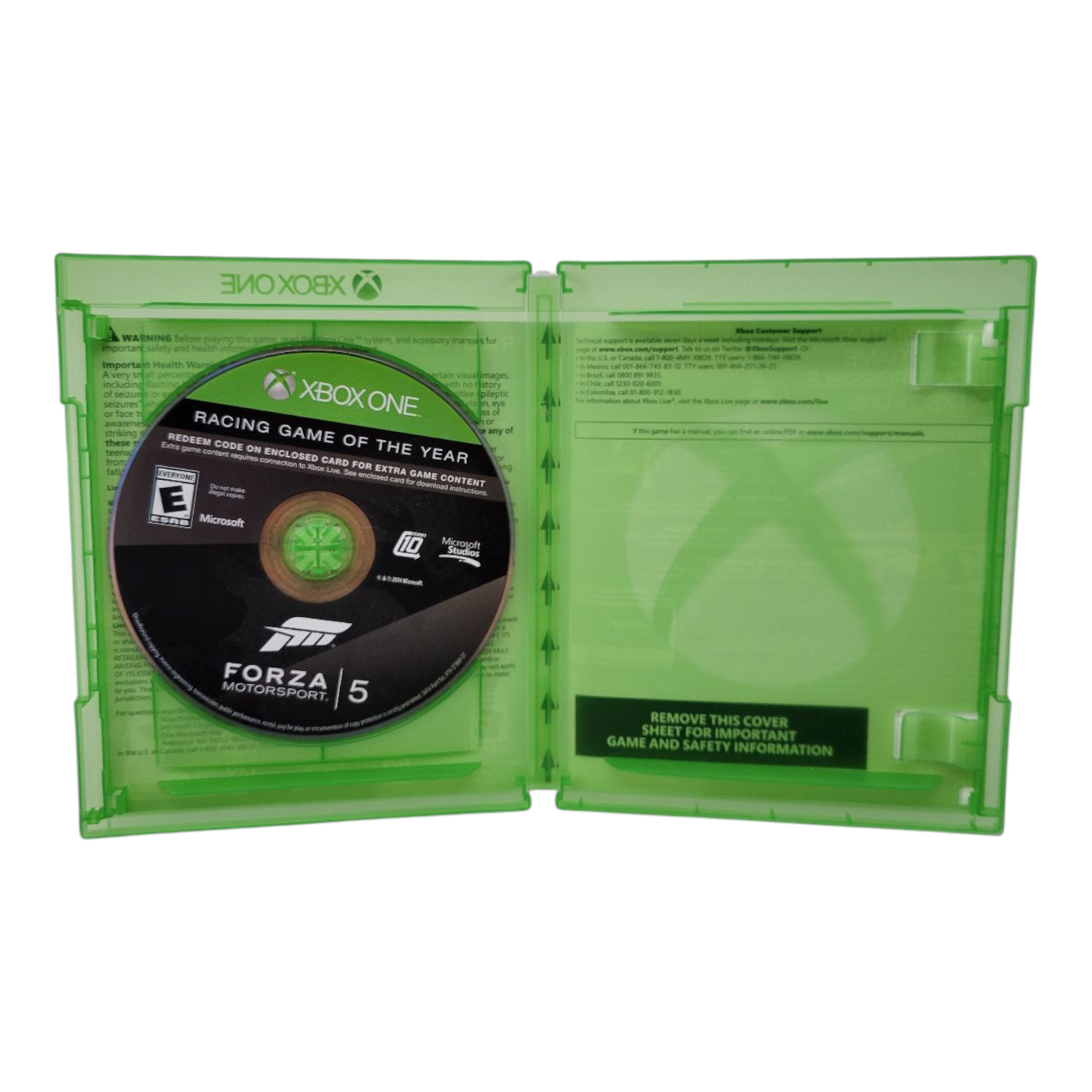 Microsoft Xbox One Game of the Year Forza Motorsport 5 2014 Case and Disc Only