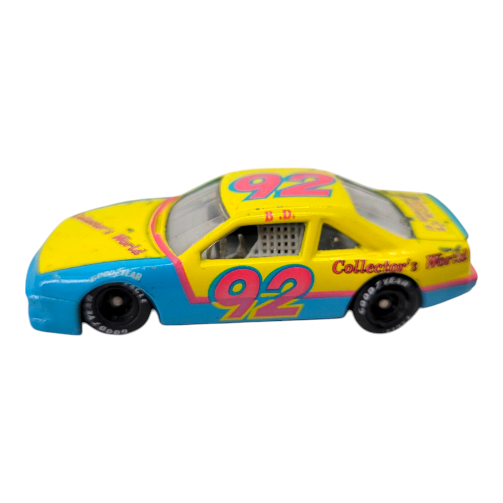 Revell NASCAR Collectors World #92 Yellow Blue B.D. McClure Memoriam Car