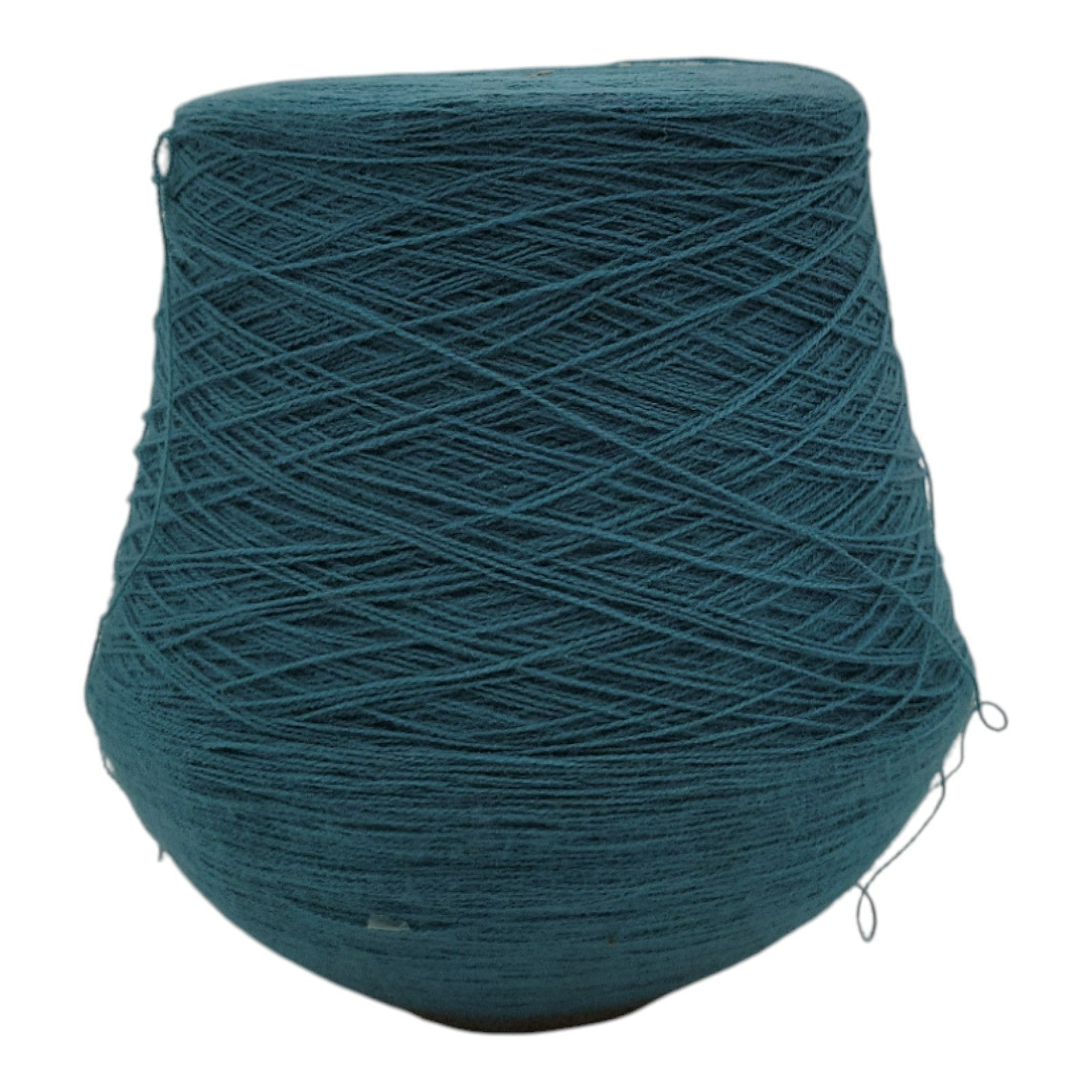 Vintage 1980s Phoenix Dye Works Acrylic Yarn Cone Green 2/24