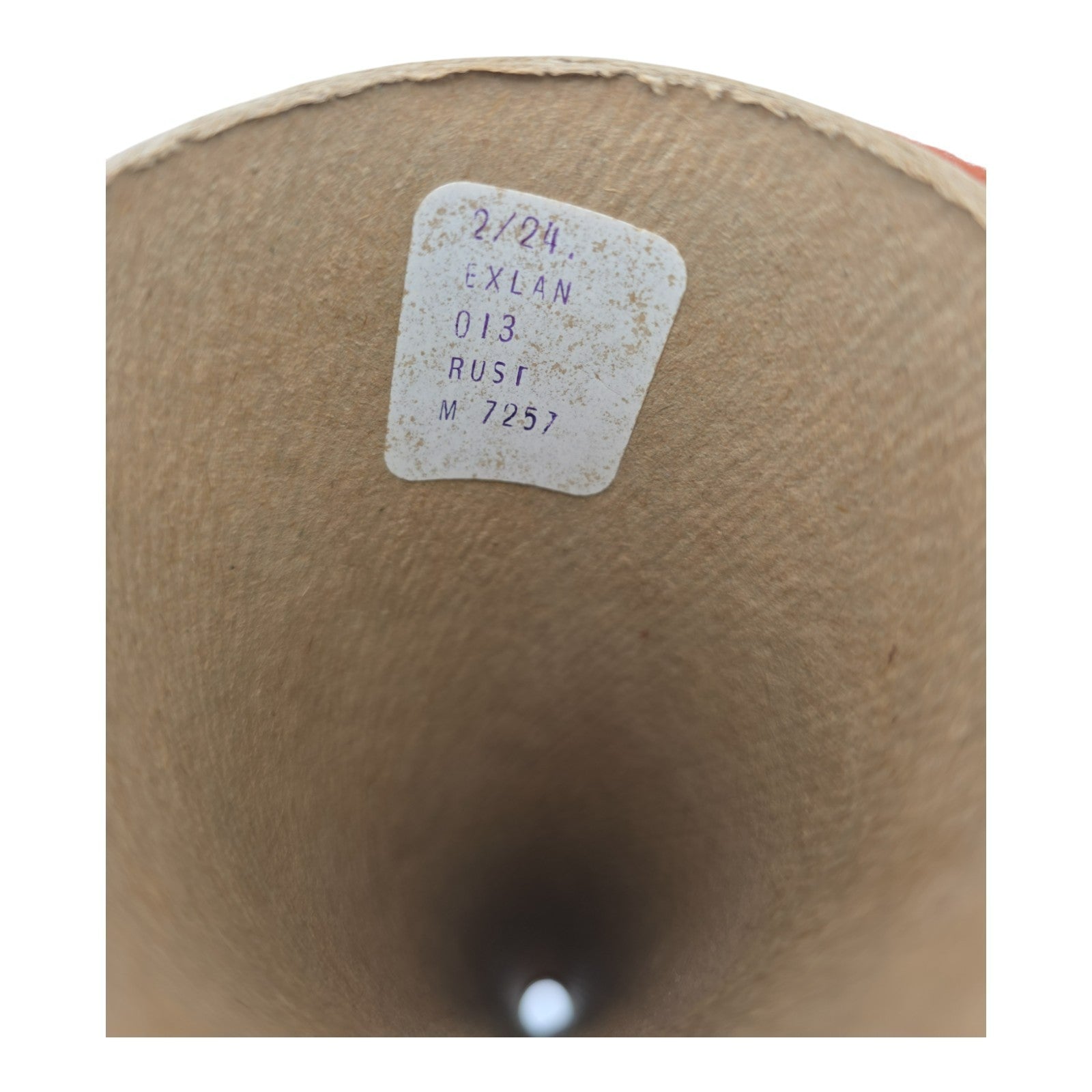 Vintage Exlan 013 Rust M-7257 Yarn Cone 2/24 Lot of 2
