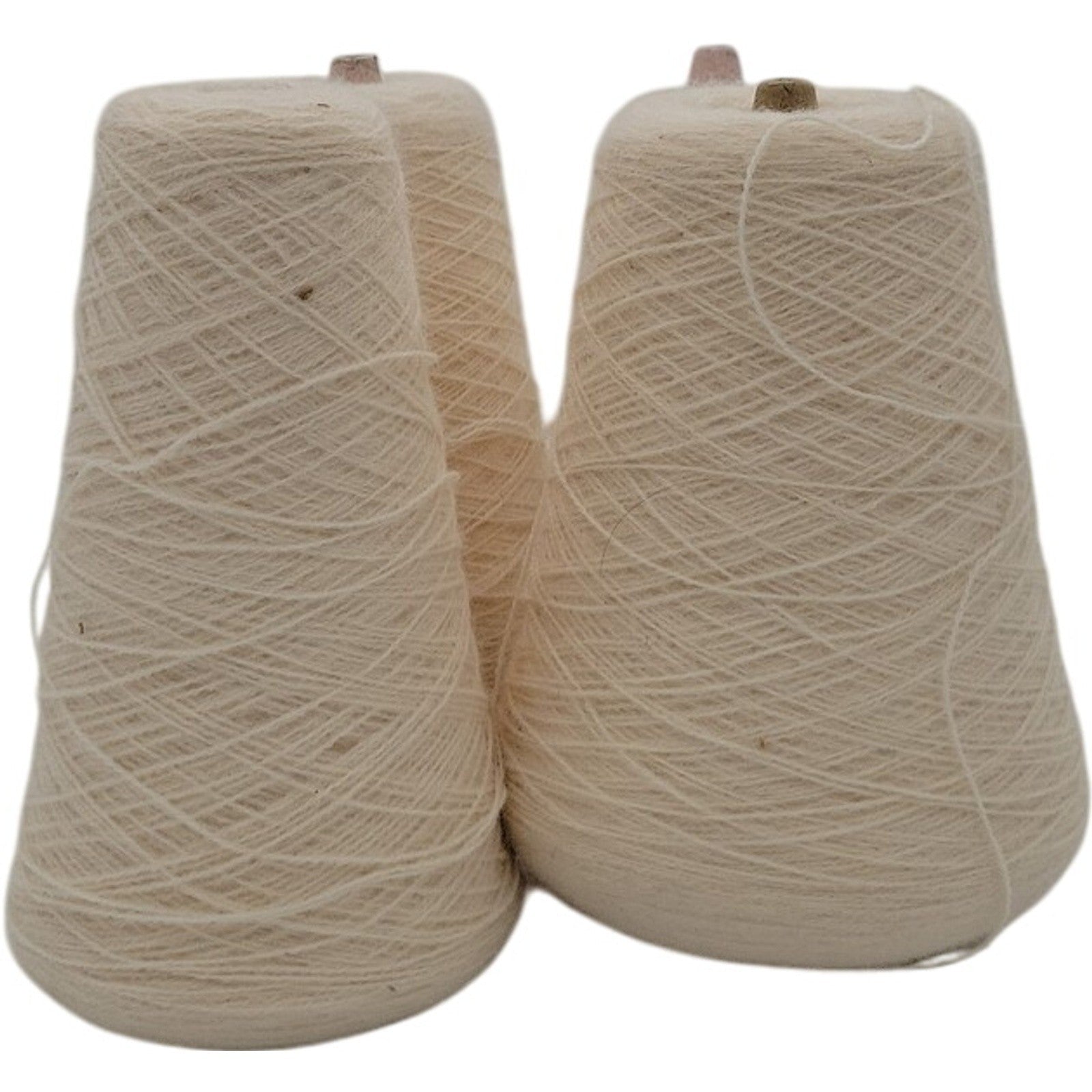 Vintage Templon 2/24 Cream Heather Cone Yarn Weaving Knitting S-78821 Lot of 4