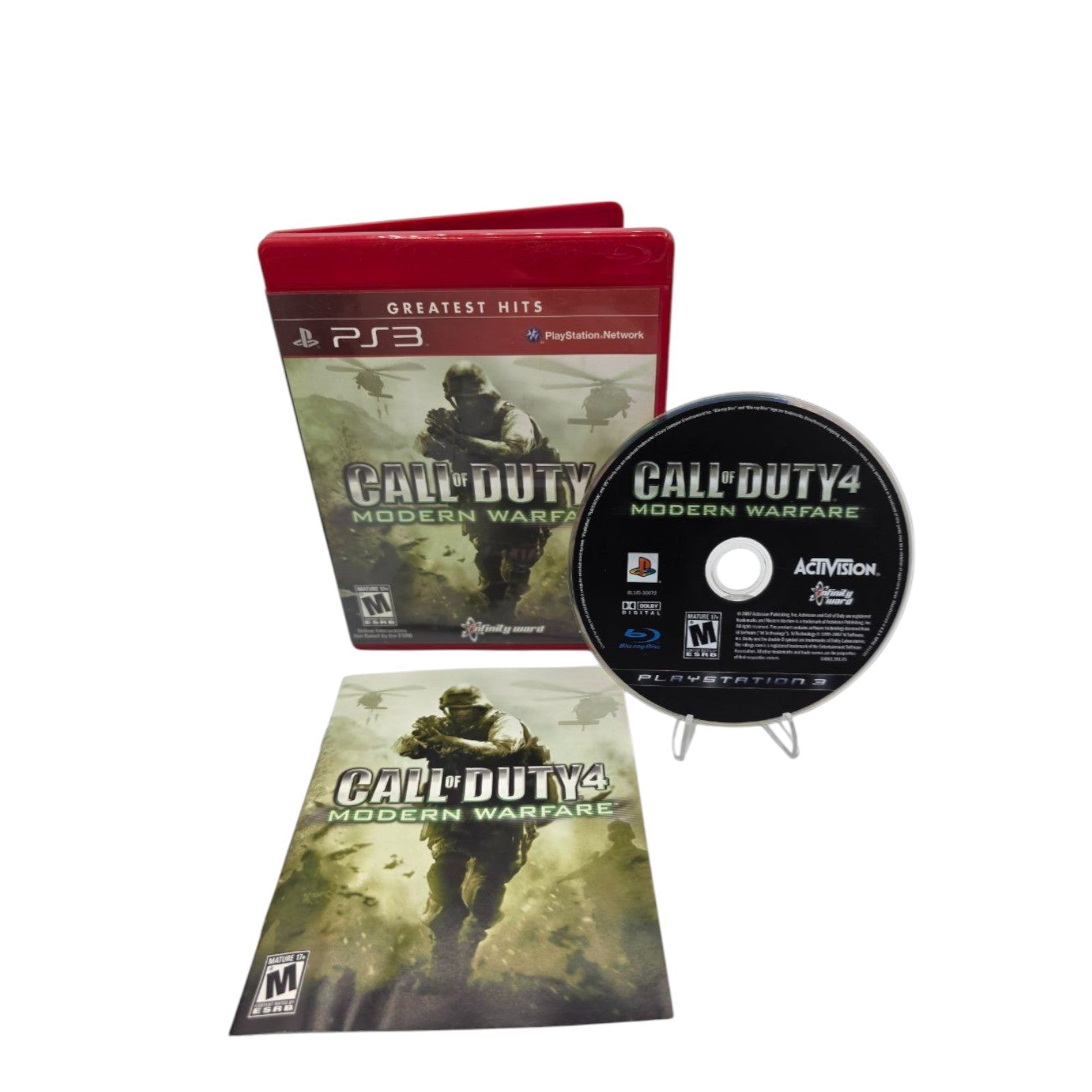 Call of Duty 4 Modern Warfare PS3 Greatest Hits Complete with Manual Tested 2007