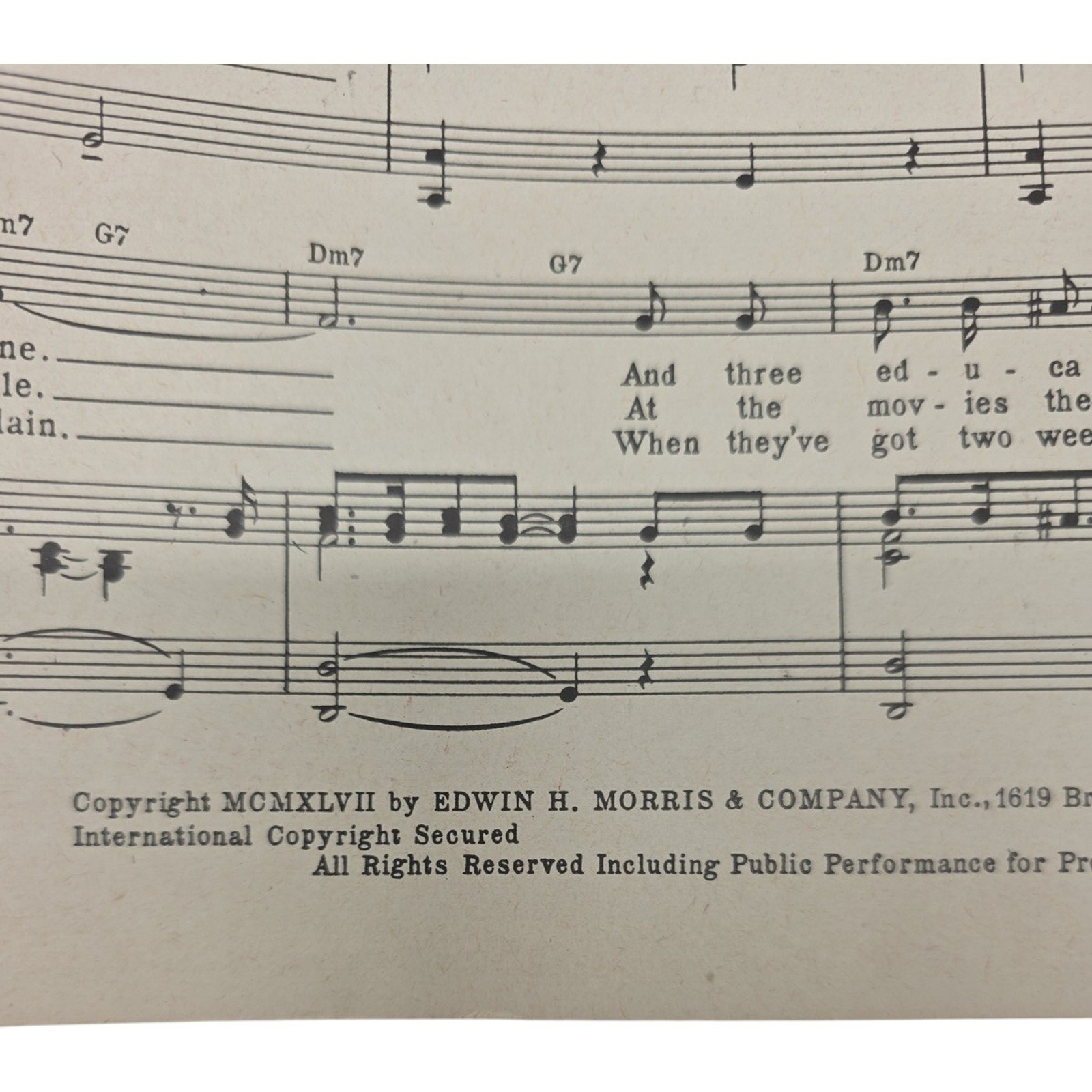 1947 Vintage Sheet Music Civilization Bongo Bongo Bongo Hillard Sigman