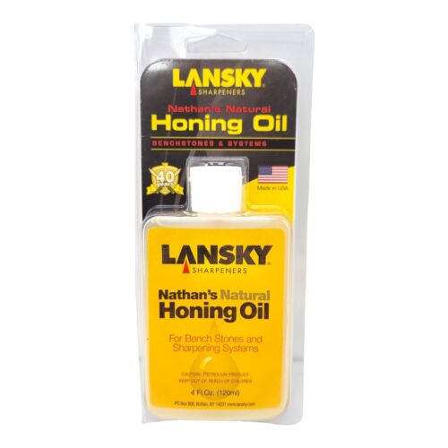 Lansky Nathans Natural Honing Oil 4 oz Bottle for Knife Blade Sharpening