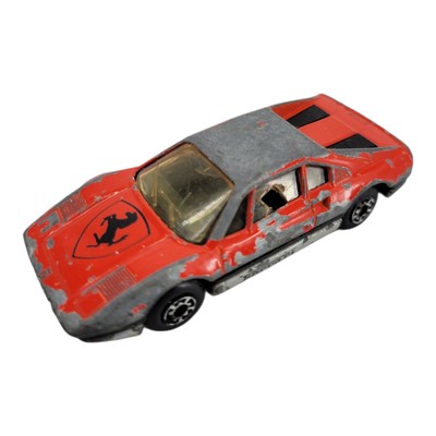 1986 Matchbox Red Ferrari Testarossa and 1981 Matchbox Ferrari 308 GTB