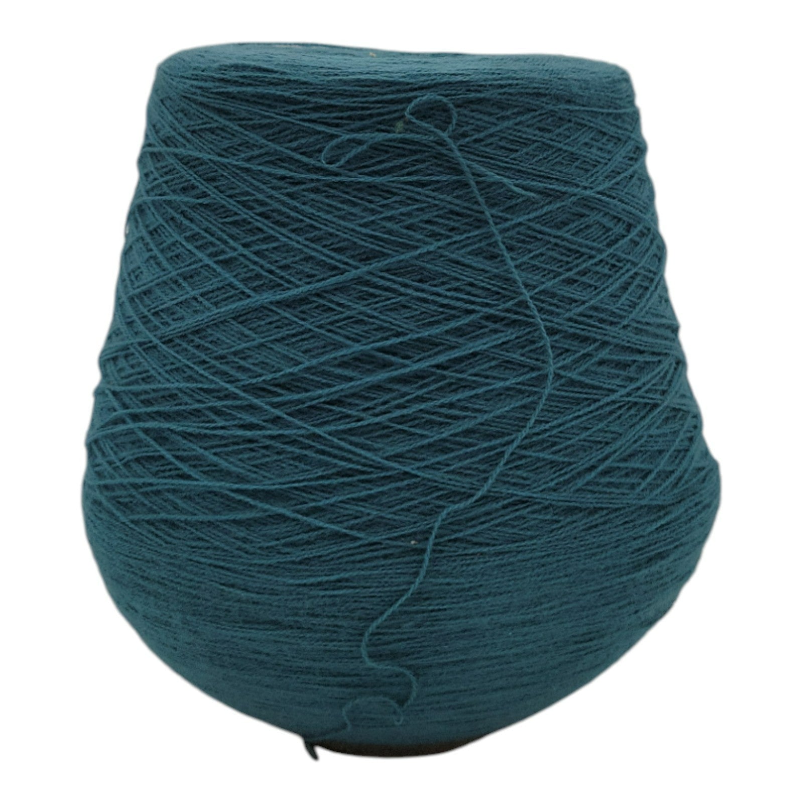 Vintage 1980s Phoenix Dye Works Acrylic Yarn Cone Green 2/24
