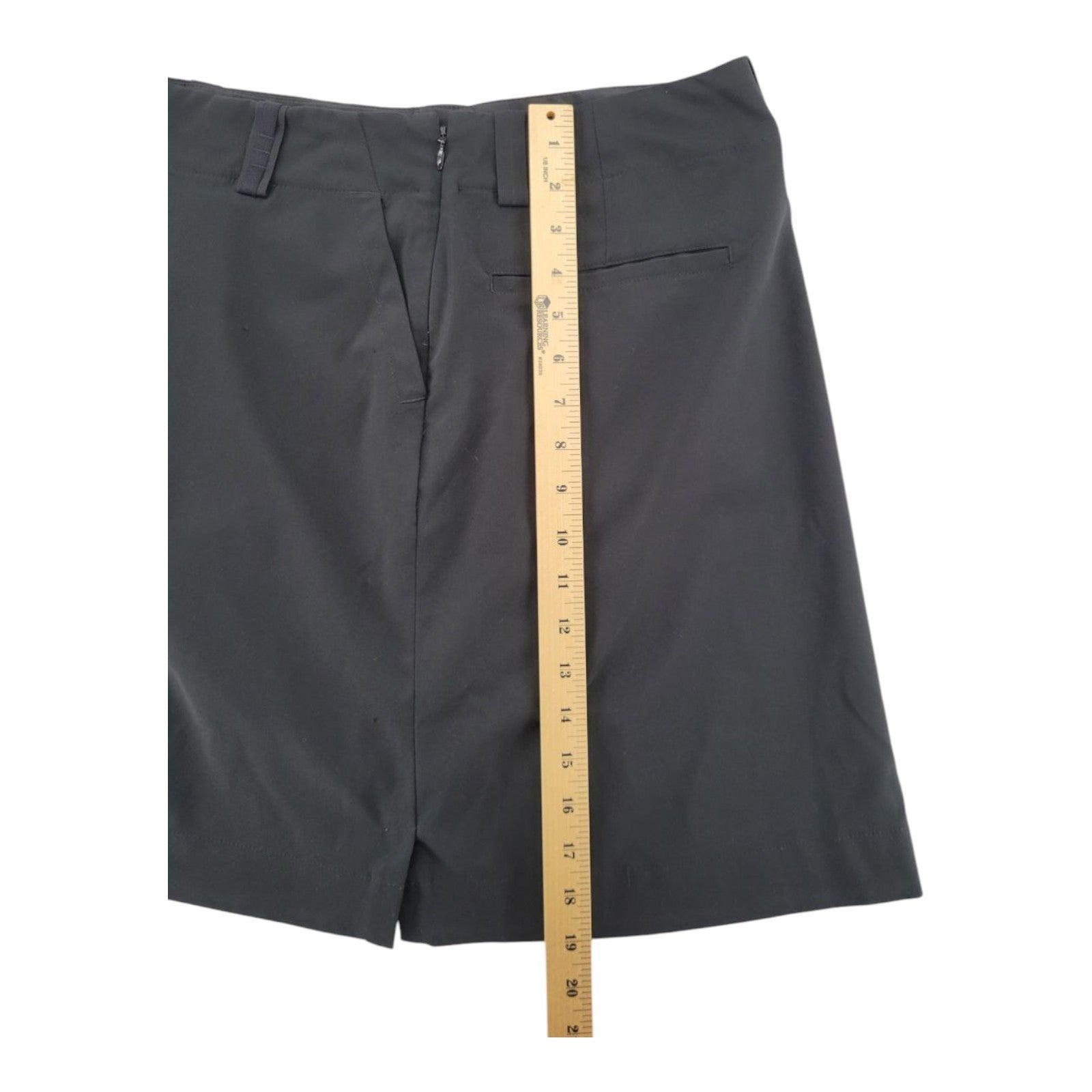 Nike Golf Women's Black Dri-FIT Skort Size 10 Stretch Zip Back Lightweight