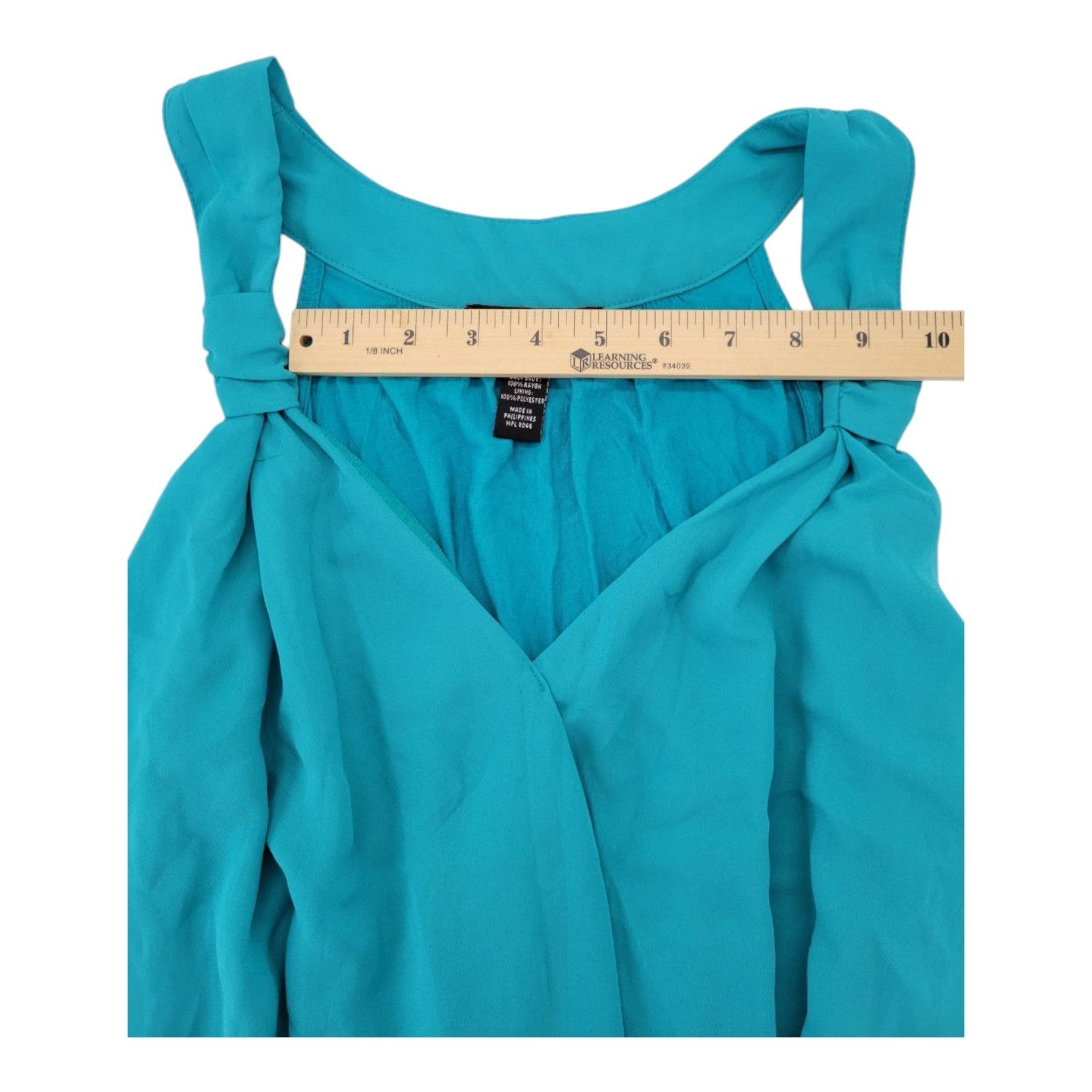 INC International Concepts Women's Teal Glow Bubble Hem Sleeveless Blouse NWT 0X
