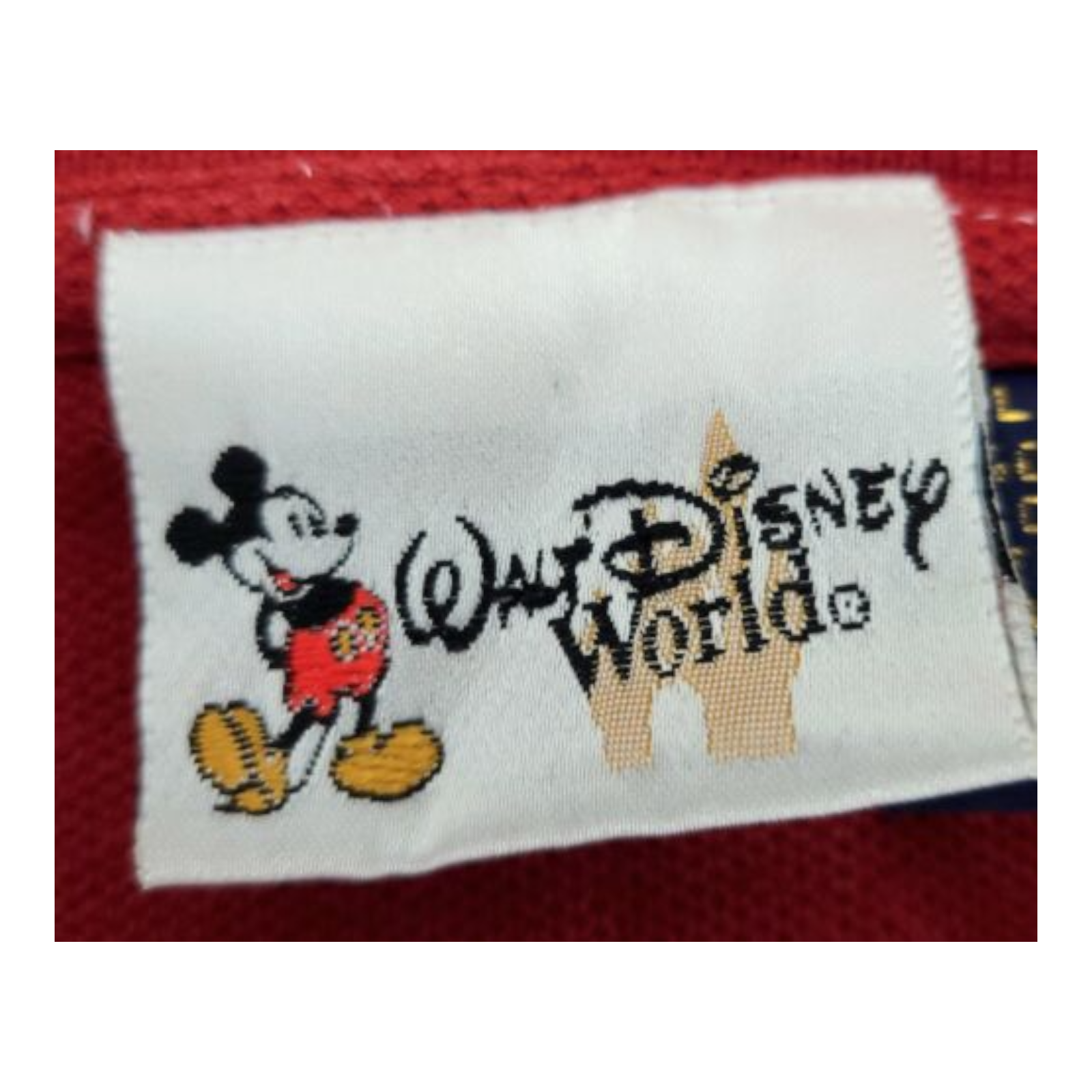 Walt Disney World Mens Golf Red SS Polo Shirt With Embroidered Mickey Mouse XL