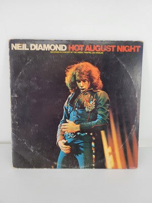 1972 Neil Diamond Hot August Night MCA-8000 Record Album 12” Missing Vinyl 2 3