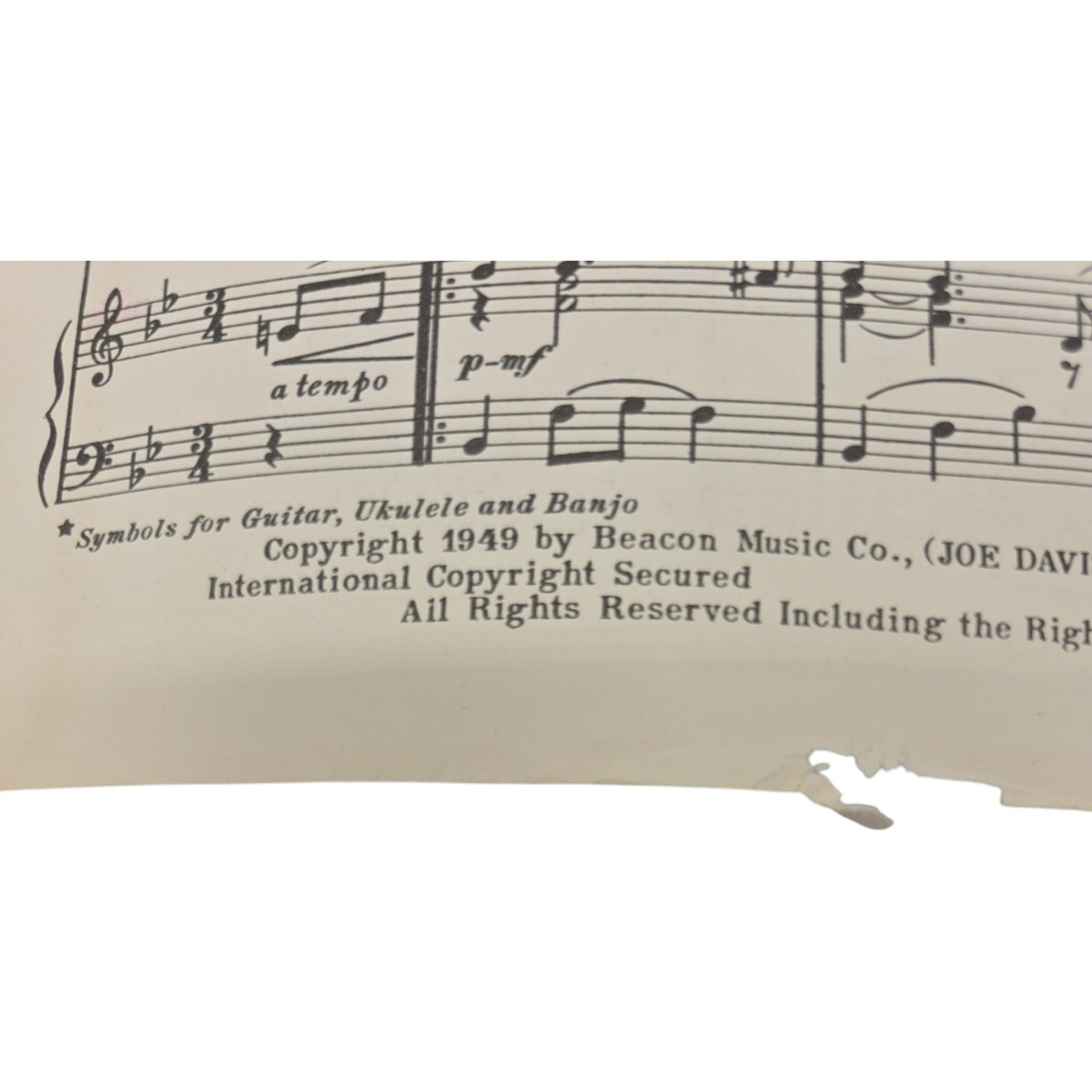 Daddy’s Little Girl Sheet Music 1949 by Bobby Burke and Horace Gerlach