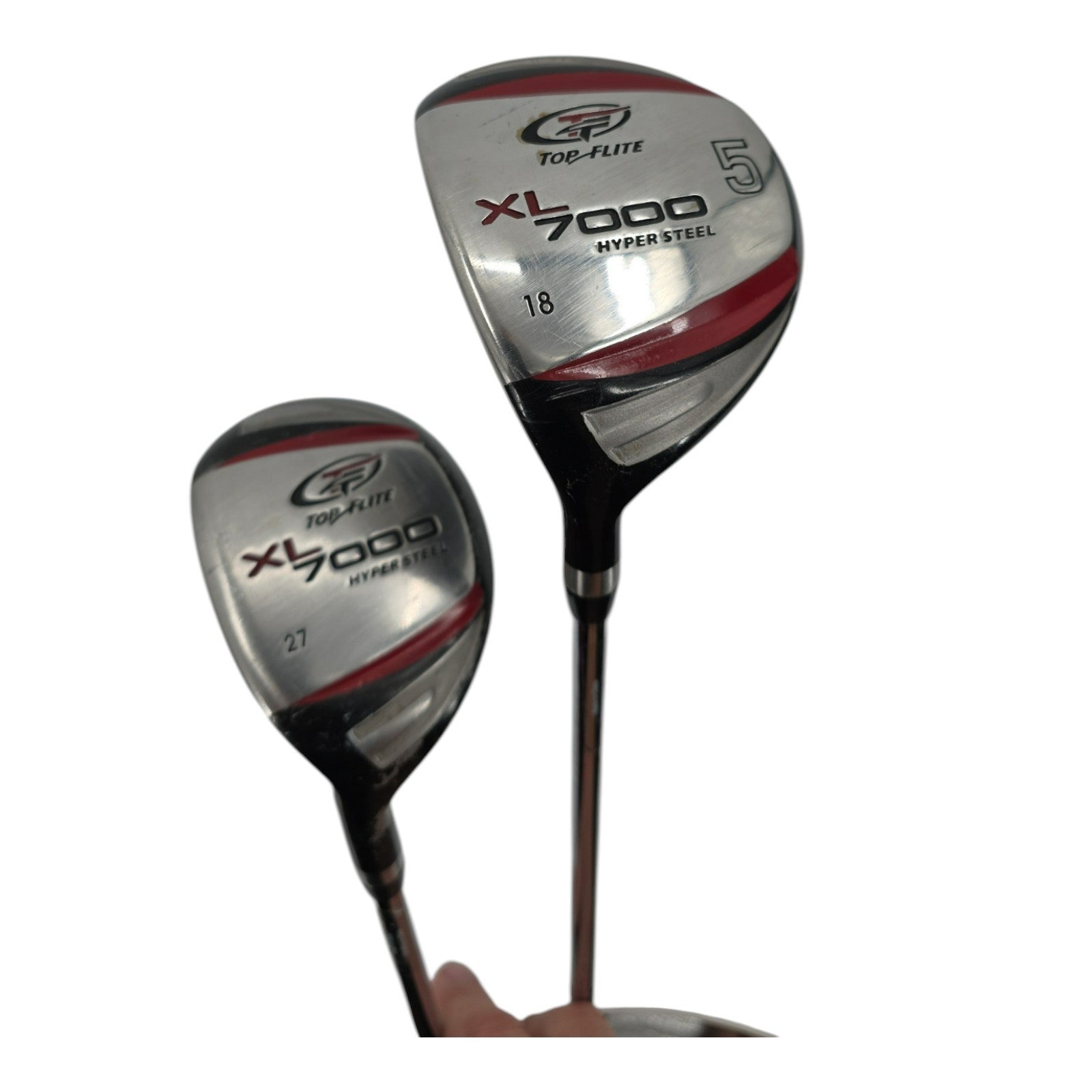 Top FliteXL 7000 Hyper Steel 18 Degree 5 Fairway Wood 27 Degree Hybrid Bundle LH