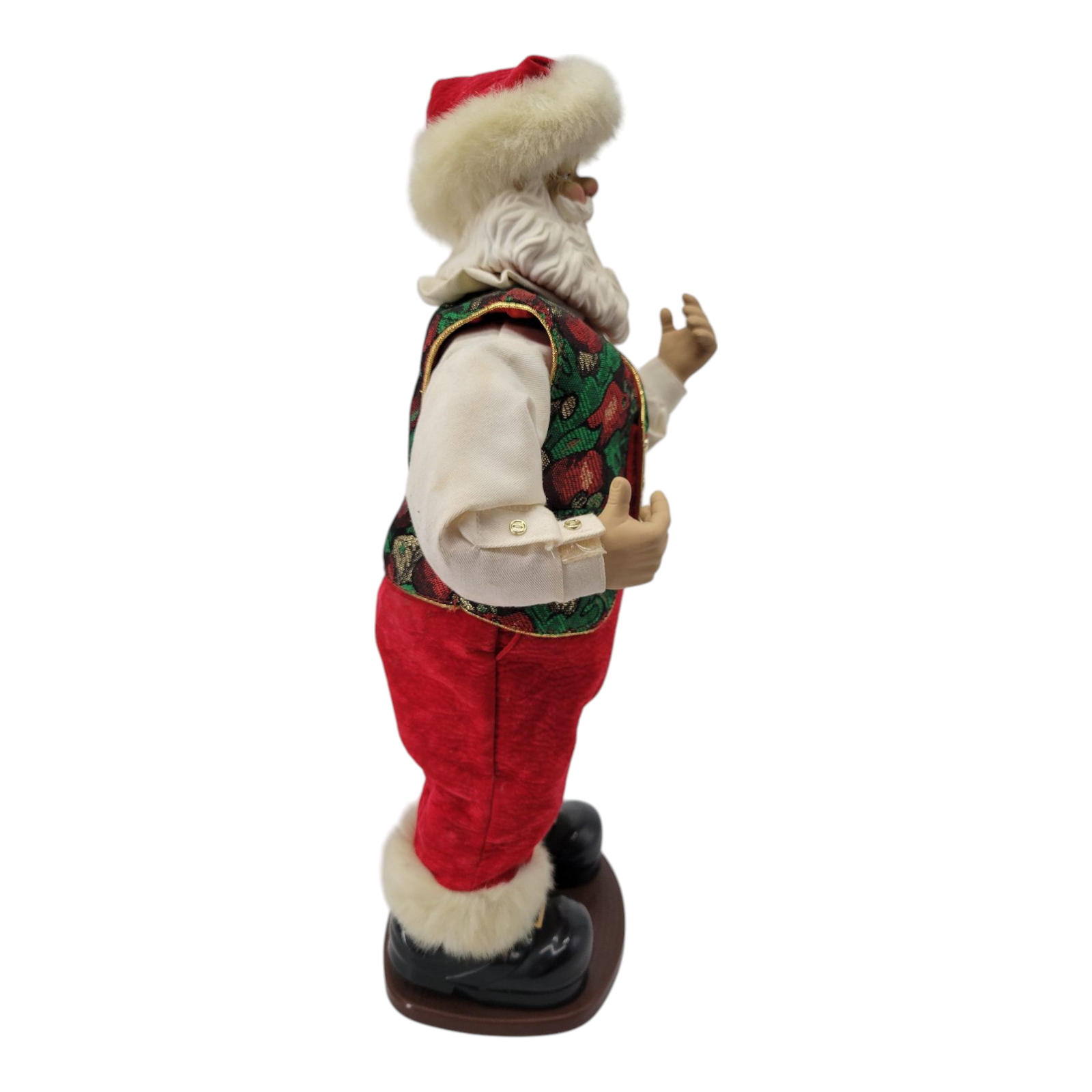 Vintage Rockin Around the Christmas Tree Animated Musical Dancing Santa Claus