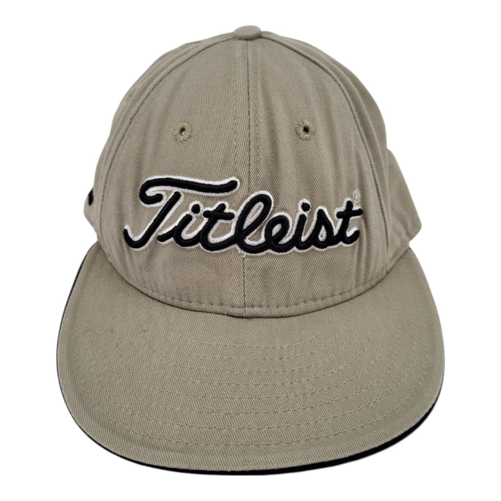 Titleist New Era 59FIFTY Low Profile Fitted Golf Hat Khaki Size 7 1/2