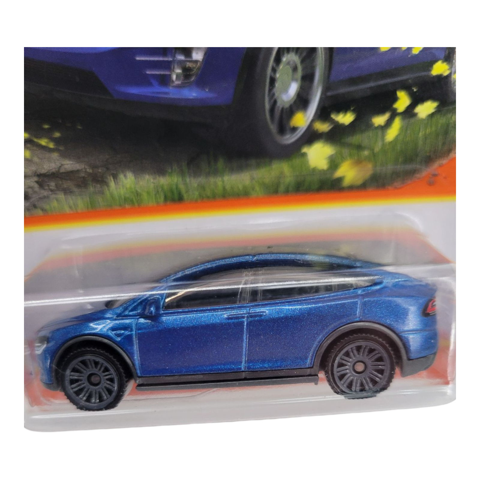 Matchbox Tesla Model X Metallic Blue Car Diecast 1/64 Scale #53/100