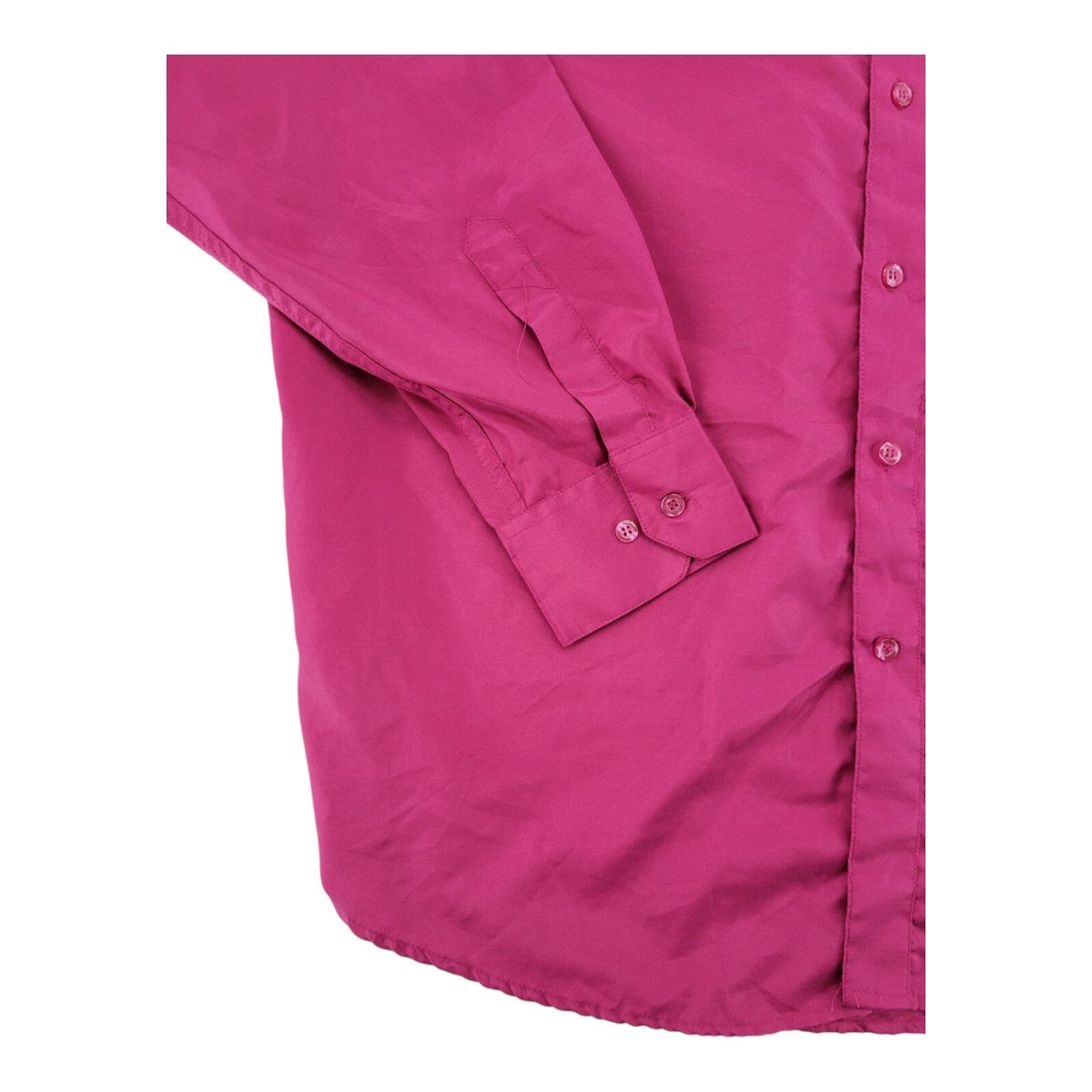 Vittorino Signature Collection Mens Fuchsia Button Up Long Sleeve Shirt Size L