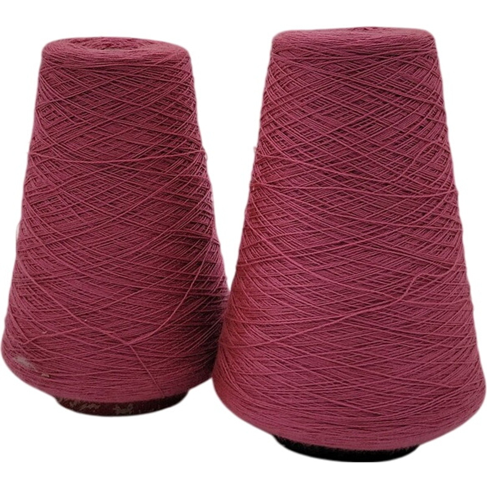 Vintage Pisgah Yarn 2/24 Rose Pink Weaving Knitting Cone Yarn 6105 Lot of 2