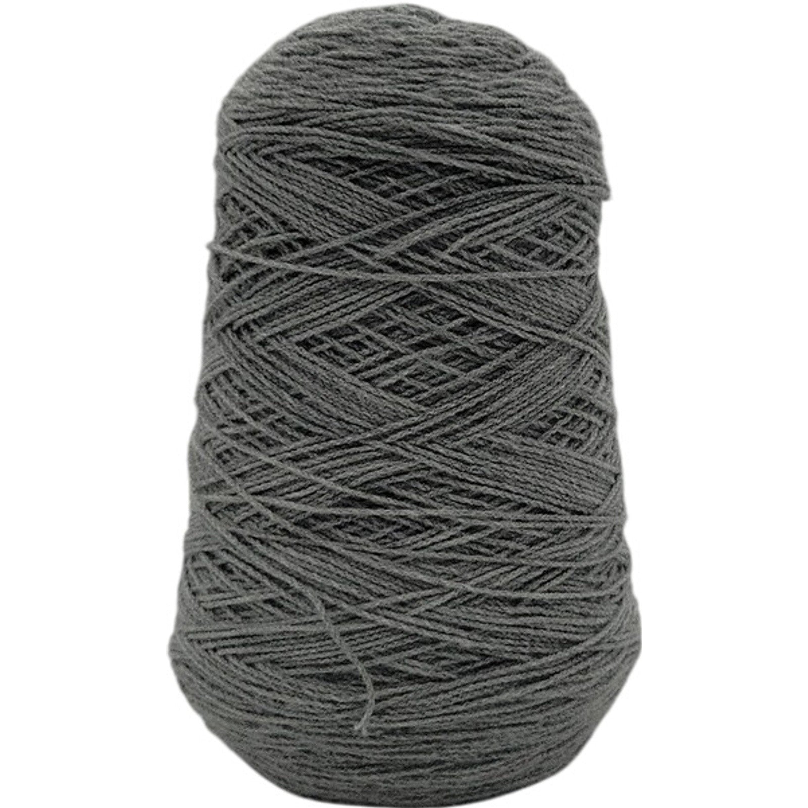 Vintage Solid Gray Knitting Crochet Weaving Craft Spool Cone Yarn