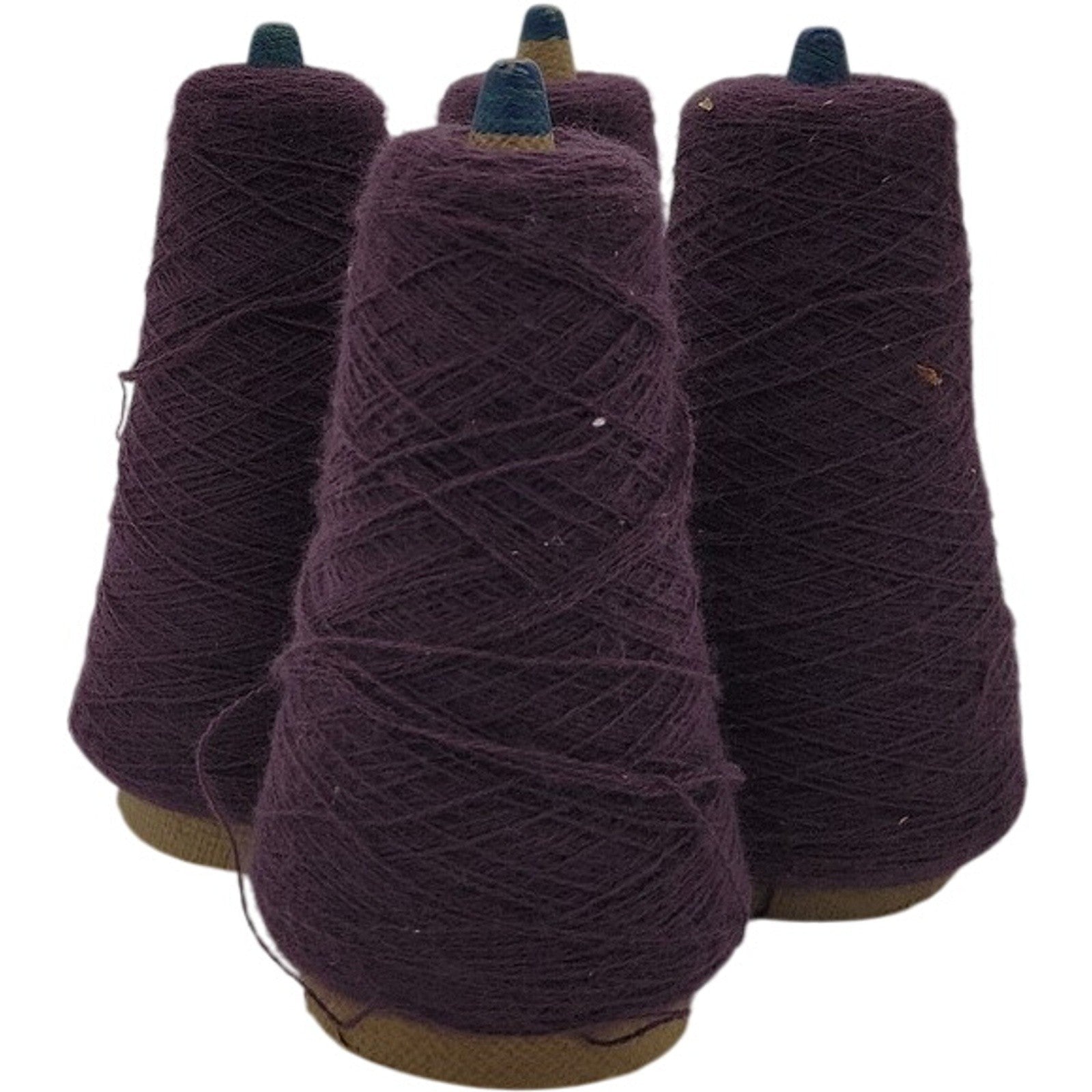 Vintage Phoenix Dye Works Yarn Cone Federal Elderberry 2/24 Lot of 4