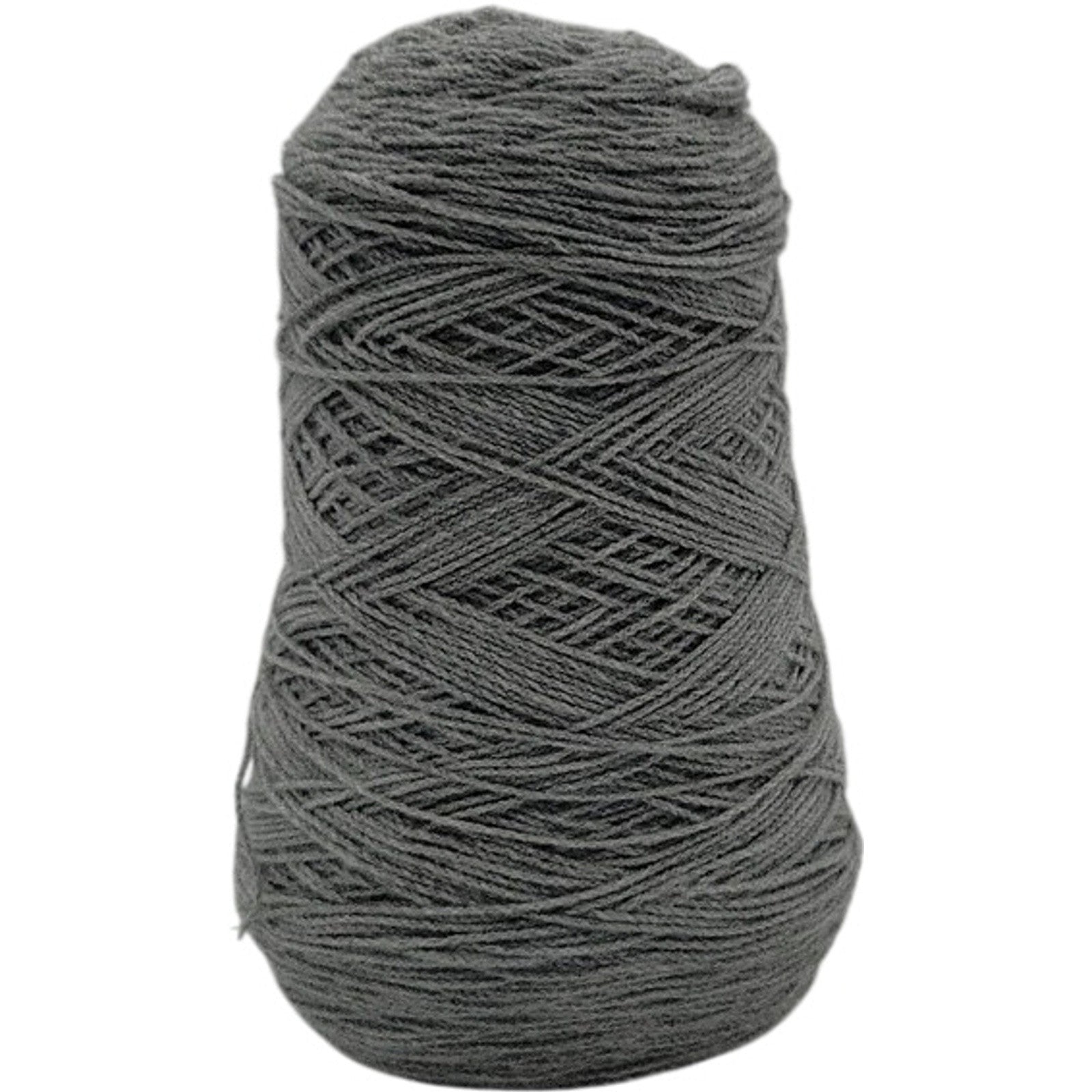 Vintage Solid Gray Knitting Crochet Weaving Craft Spool Cone Yarn