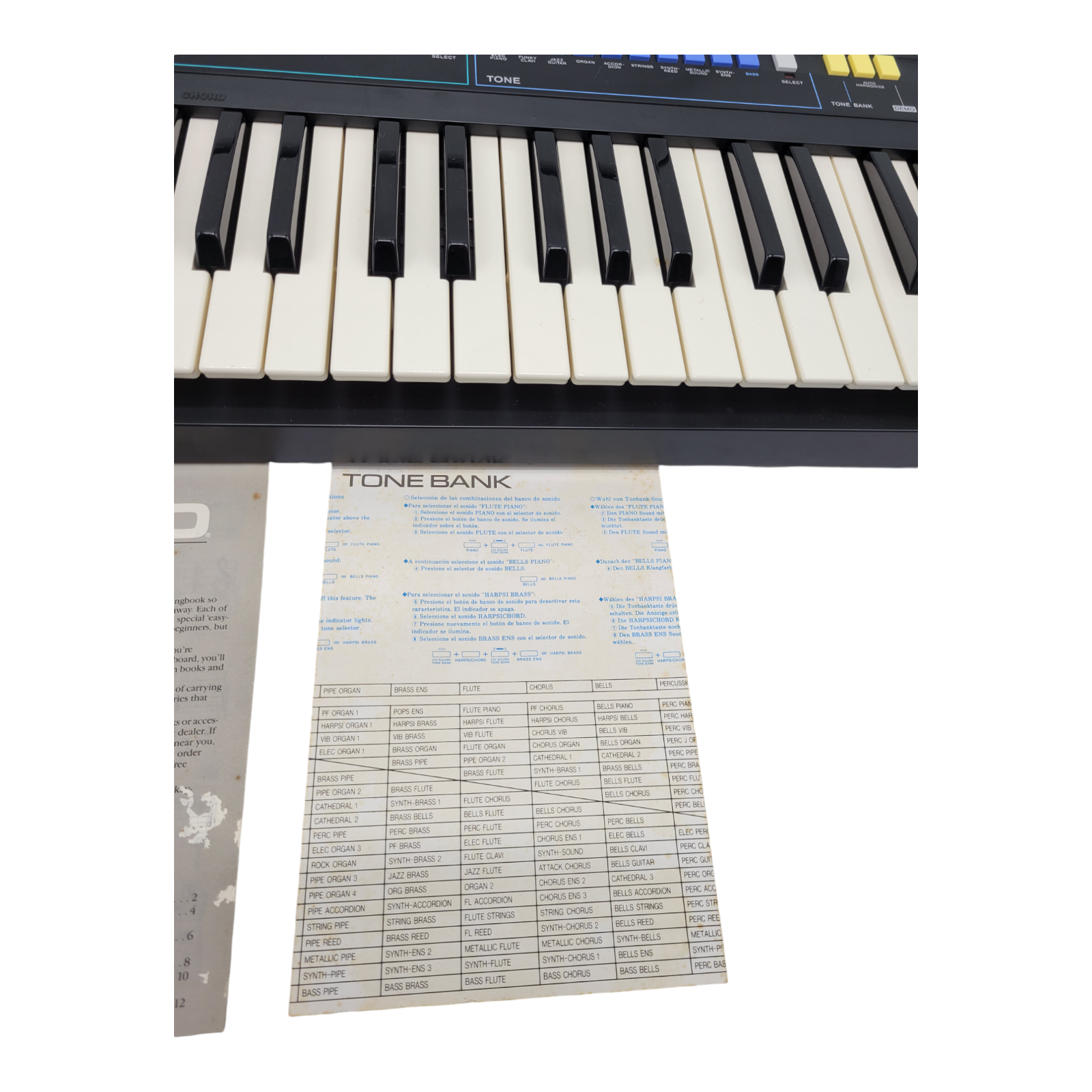 Casio Casiotone CT 380 49 Key Keyboard 210 Sound Tone Bank Soundbank PCM